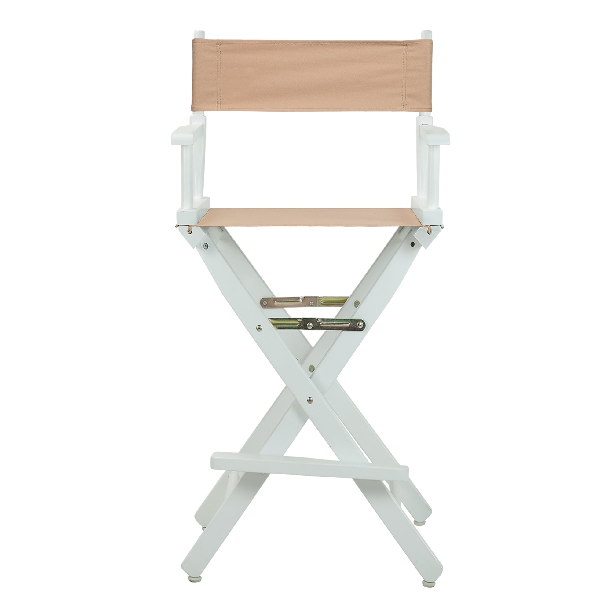 30' Director'S Chair White Frame-Tan Canvas
