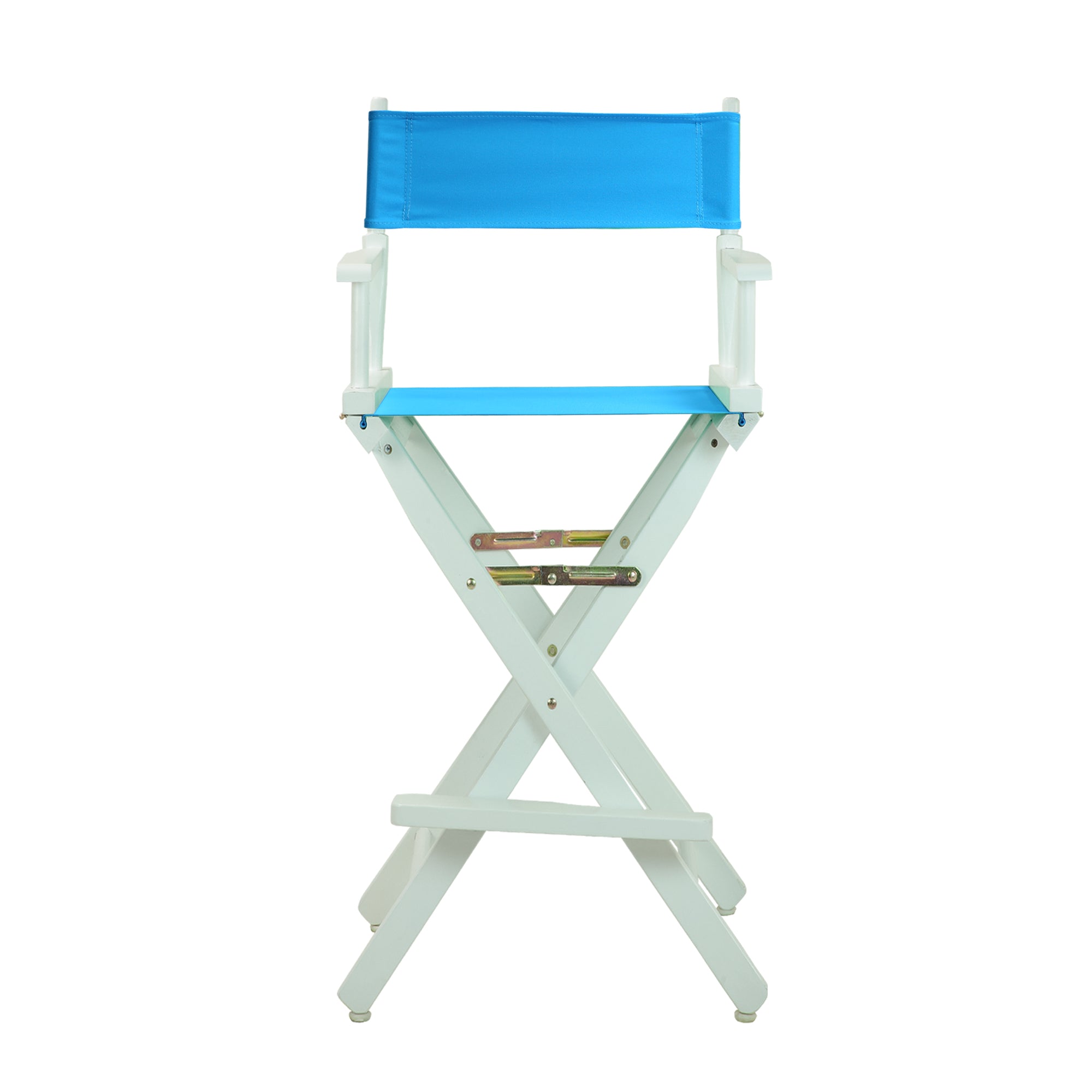 30' Director'S Chair White Frame-Turquoise Canvas