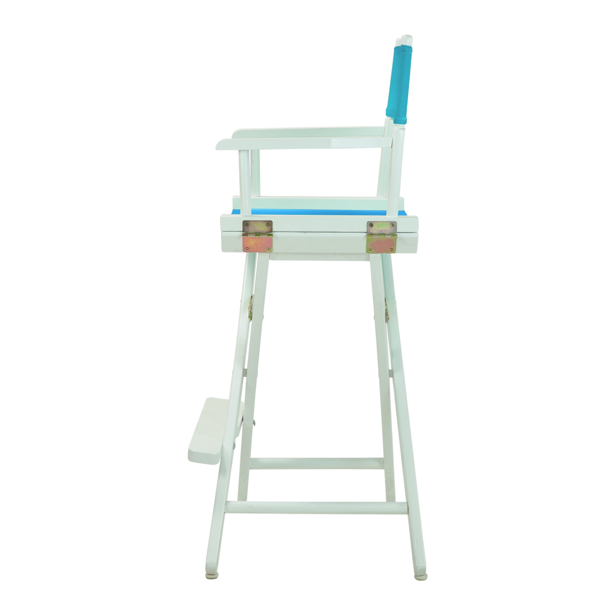 30' Director'S Chair White Frame-Turquoise Canvas