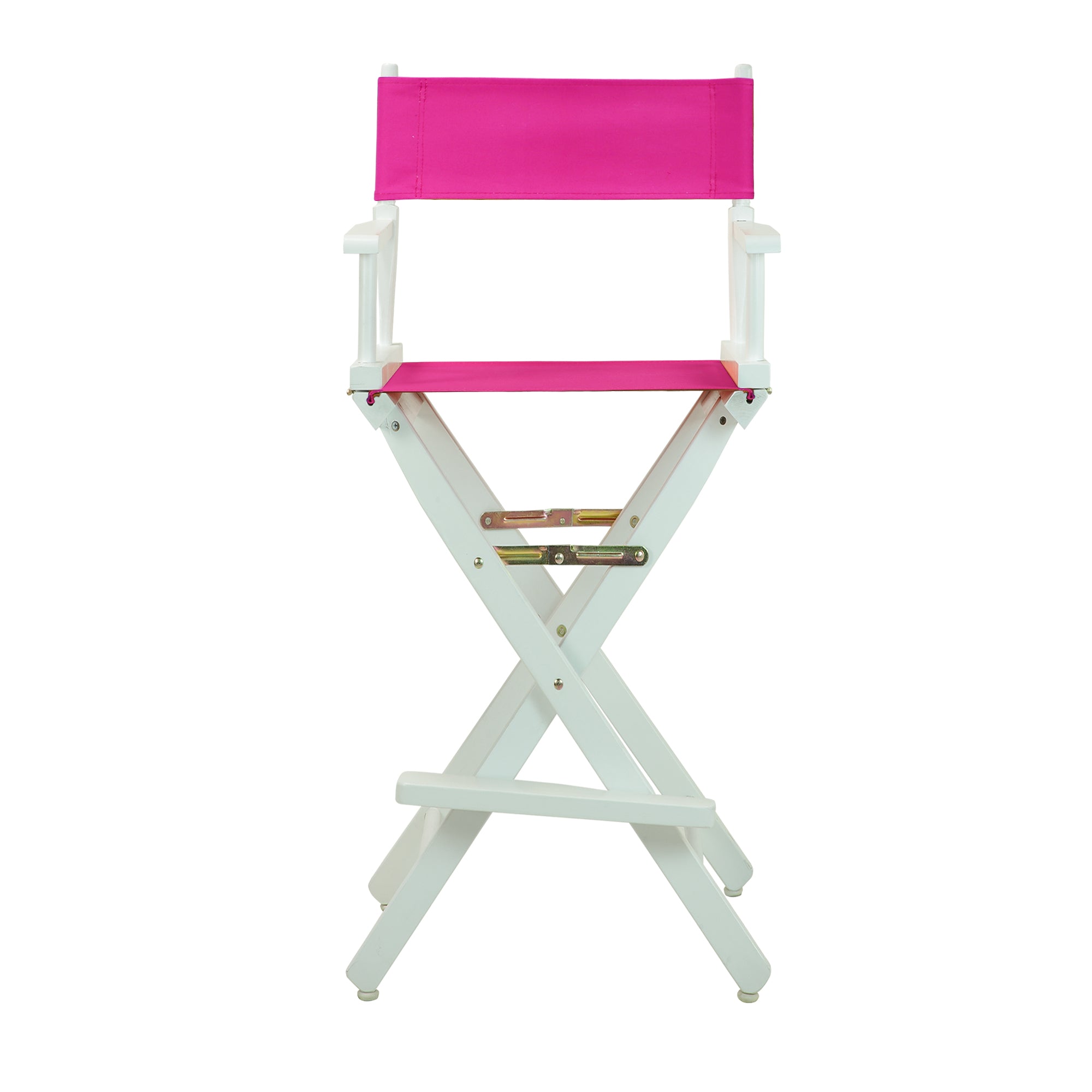 30' Director'S Chair White Frame-Magenta Canvas