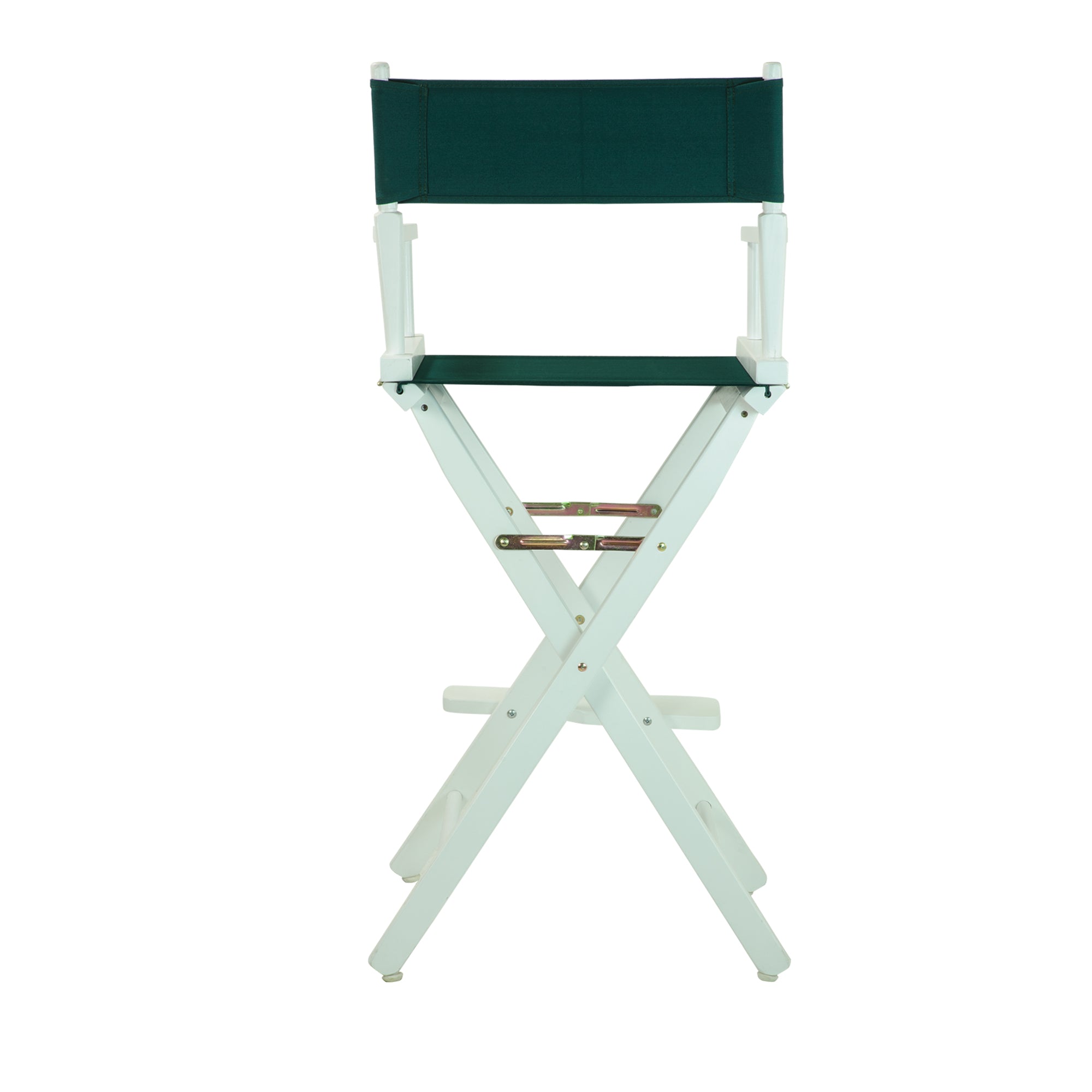30' Director'S Chair White Frame-Hunter Green Canvas
