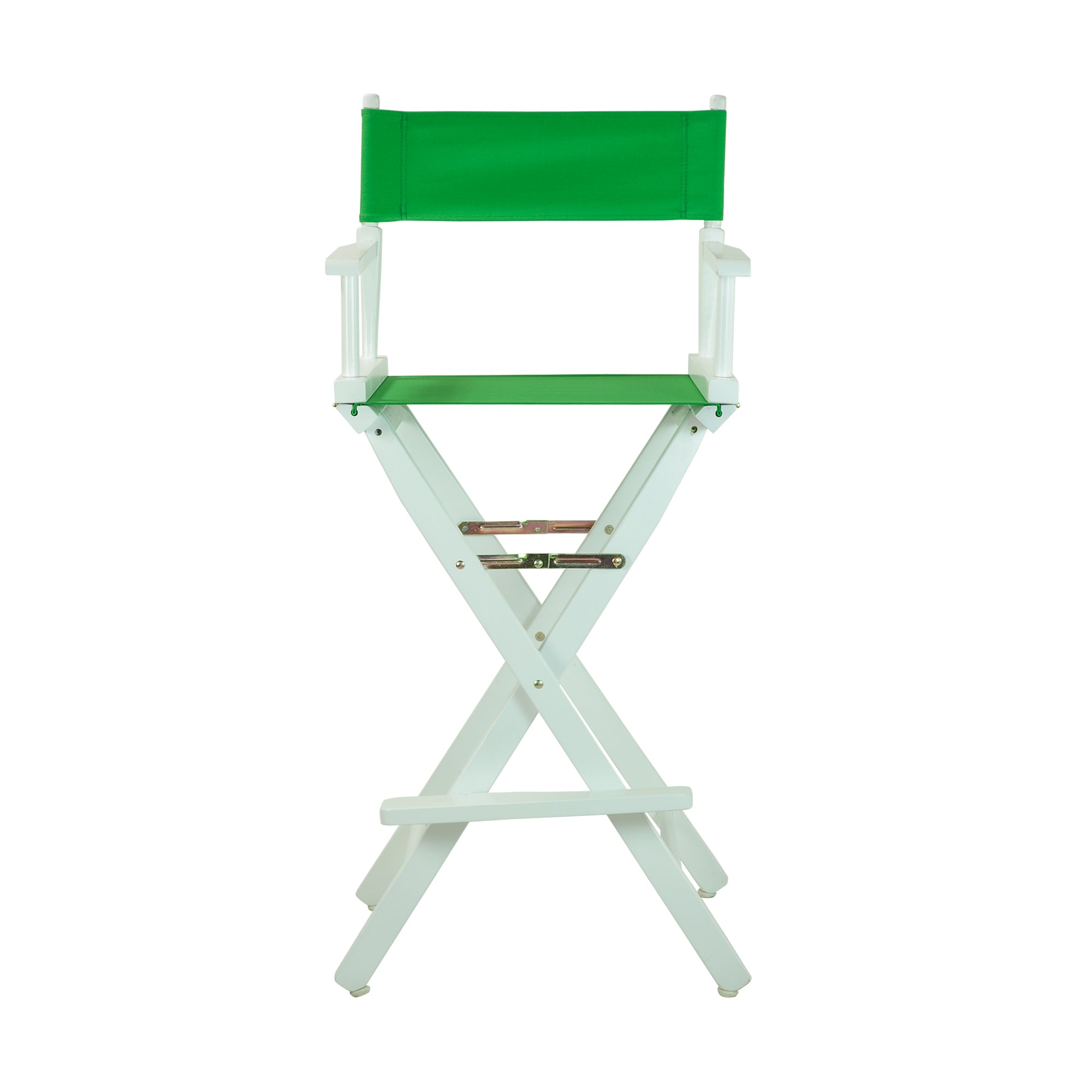 30' Director'S Chair White Frame-Green Canvas