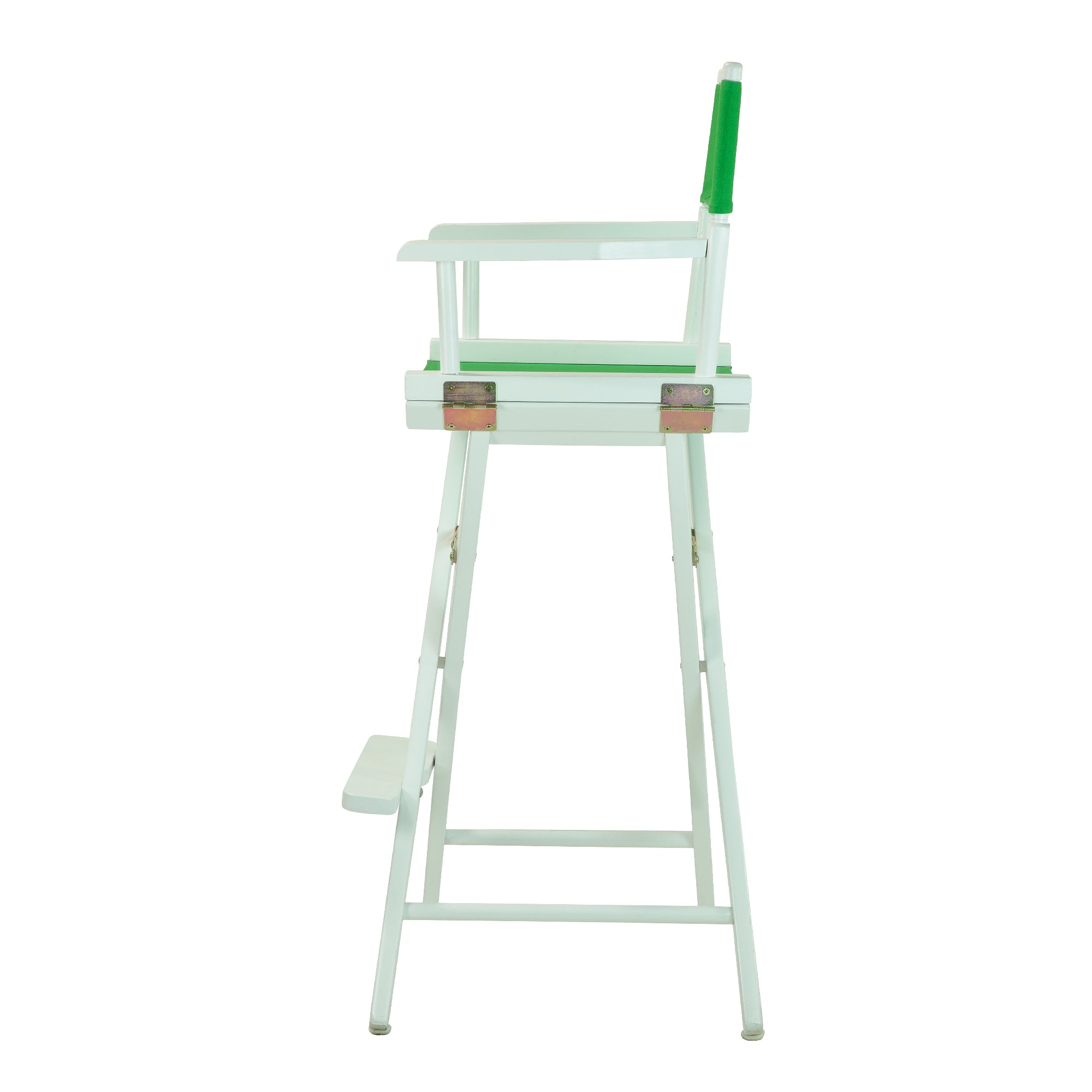 30' Director'S Chair White Frame-Green Canvas