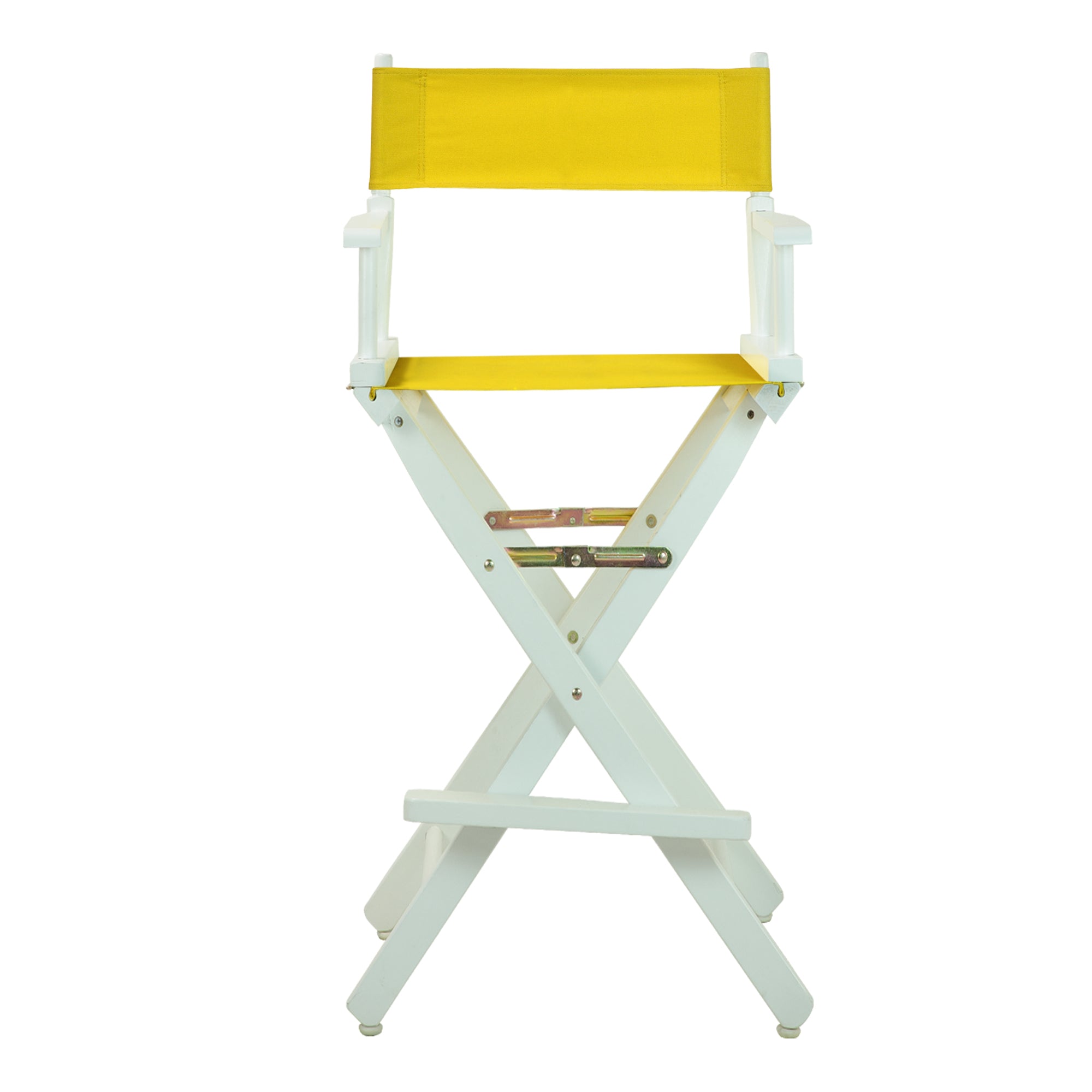30' Director'S Chair White Frame-Gold Canvas