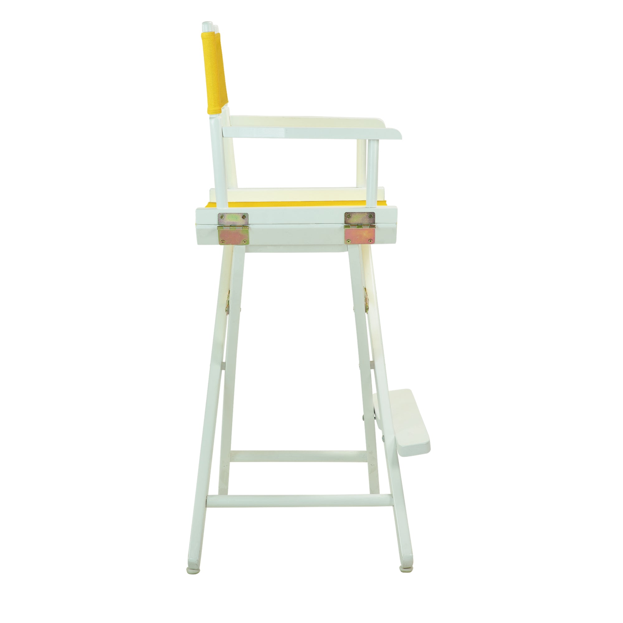 30' Director'S Chair White Frame-Gold Canvas