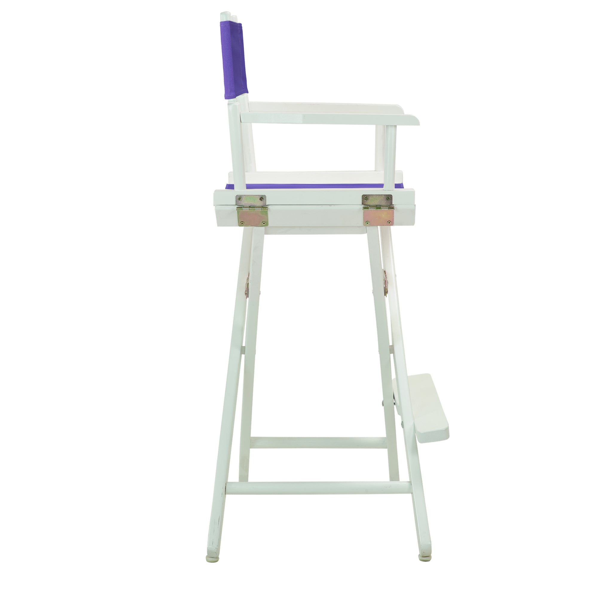 30' Director'S Chair White Frame-Purple Canvas