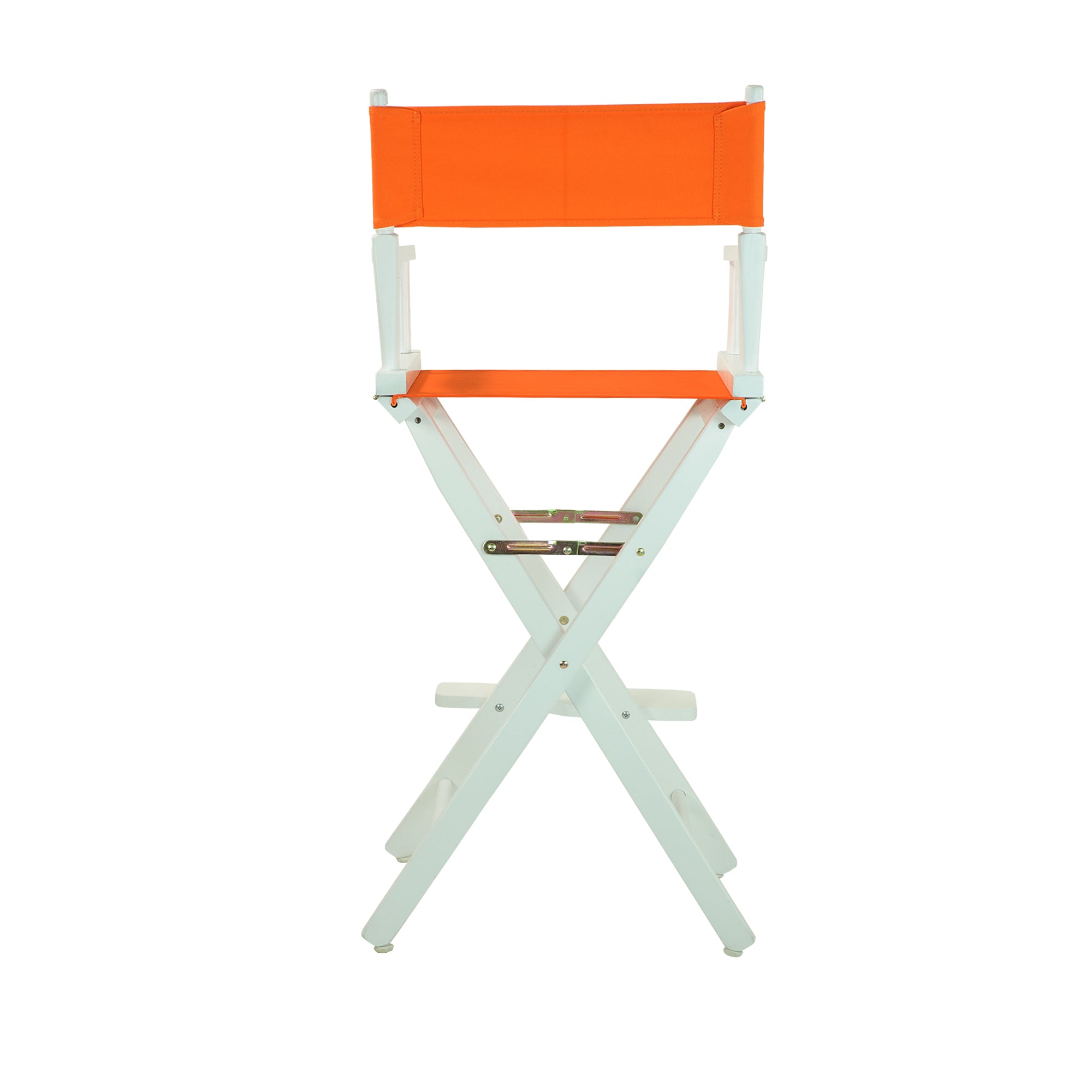30' Director'S Chair White Frame-Tangerine Canvas