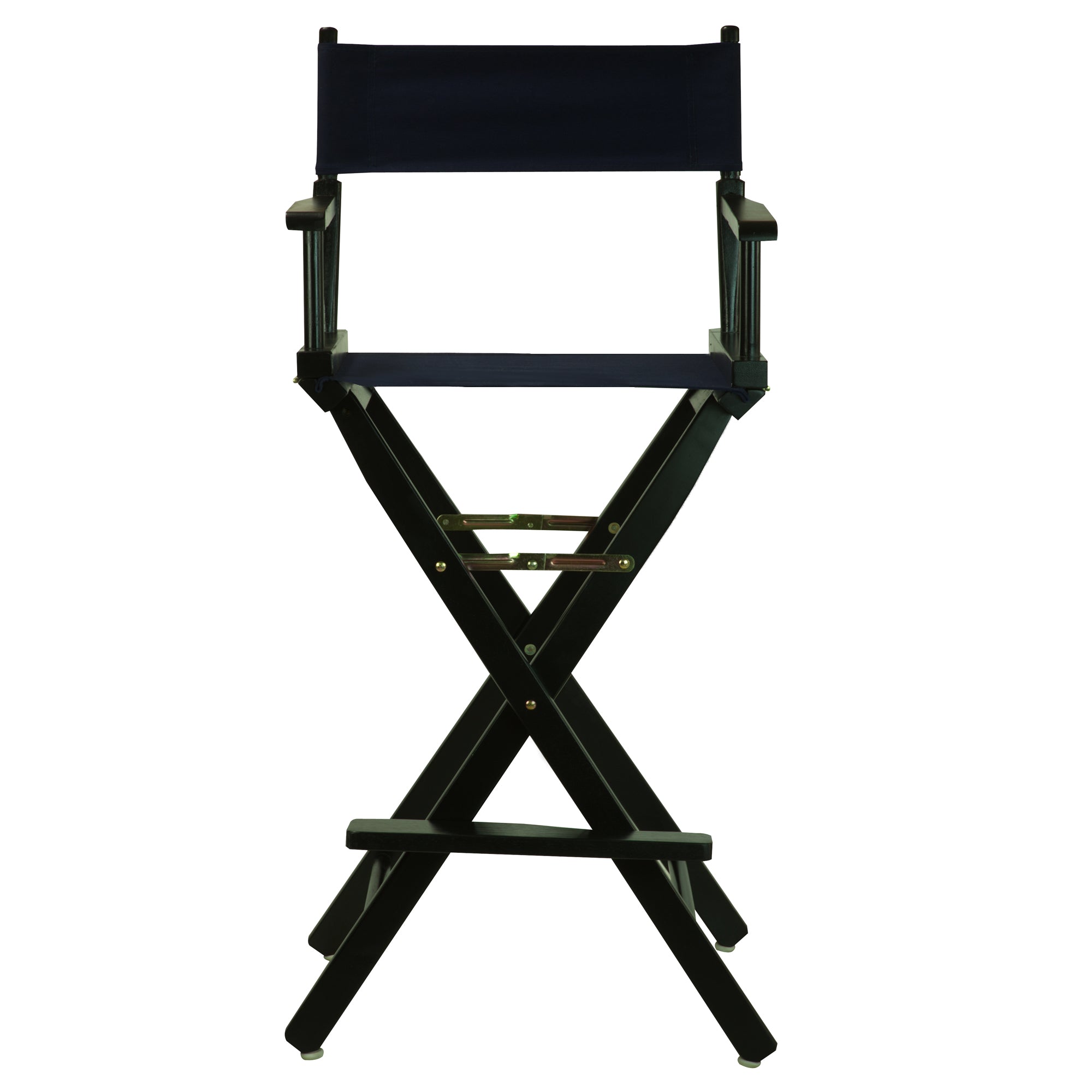 30' Director'S Chair Black Frame-Navy Blue Canvas