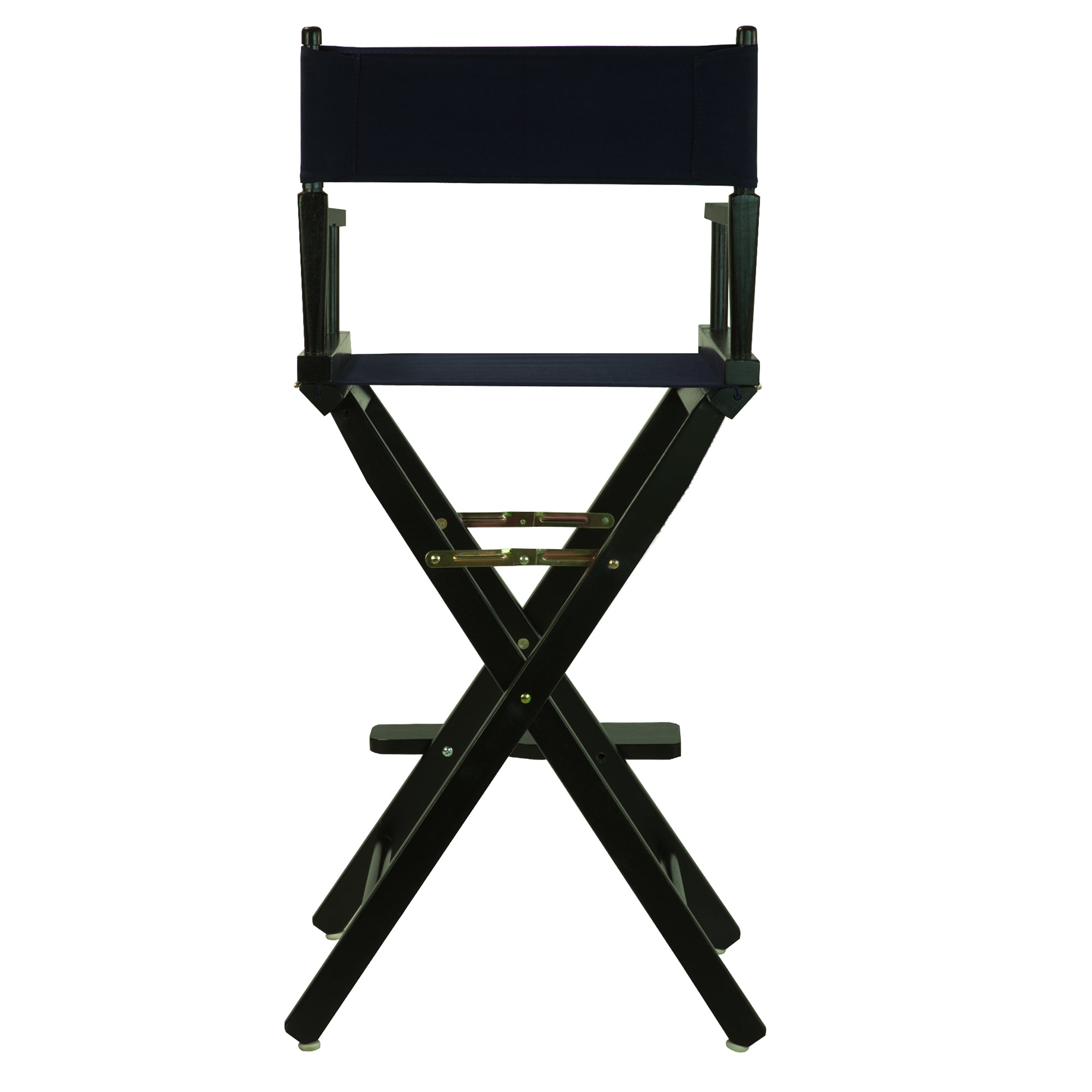 30' Director'S Chair Black Frame-Navy Blue Canvas