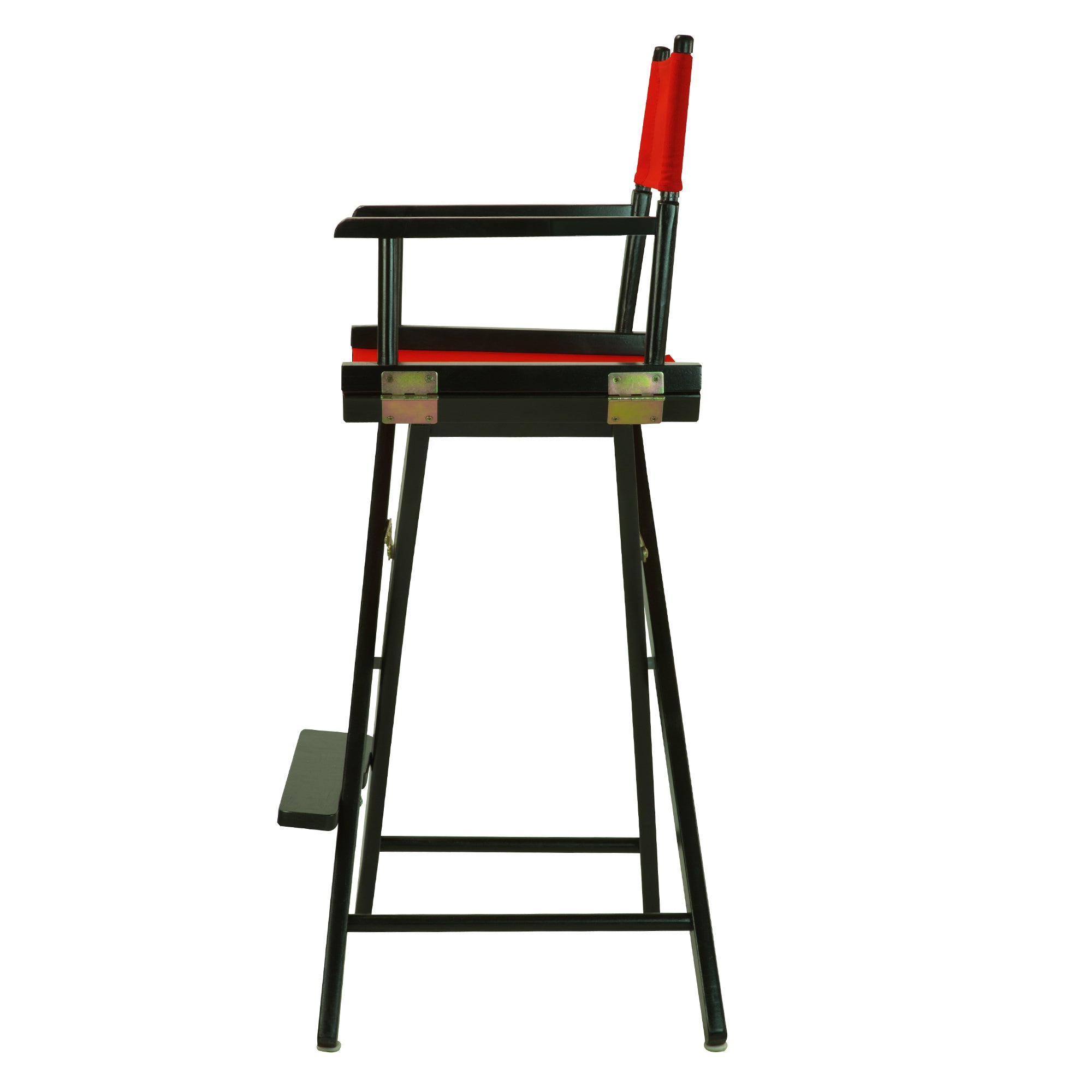 30' Director'S Chair Black Frame-Red Canvas