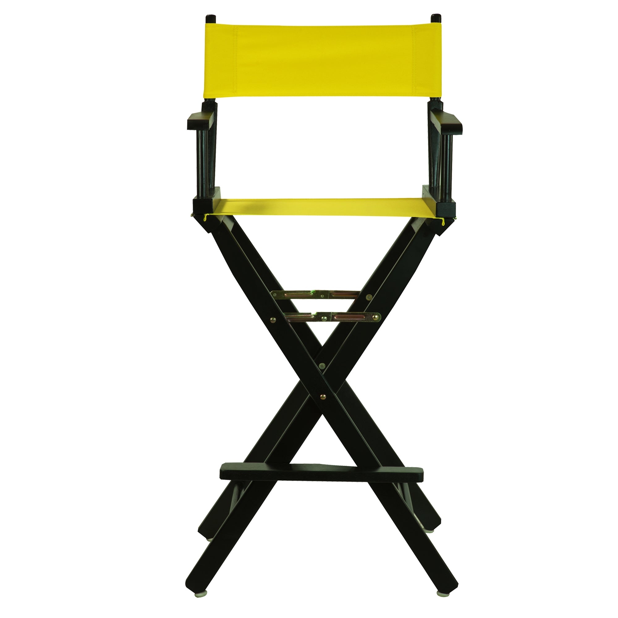 30' Director'S Chair Black Frame-Yellow Canvas