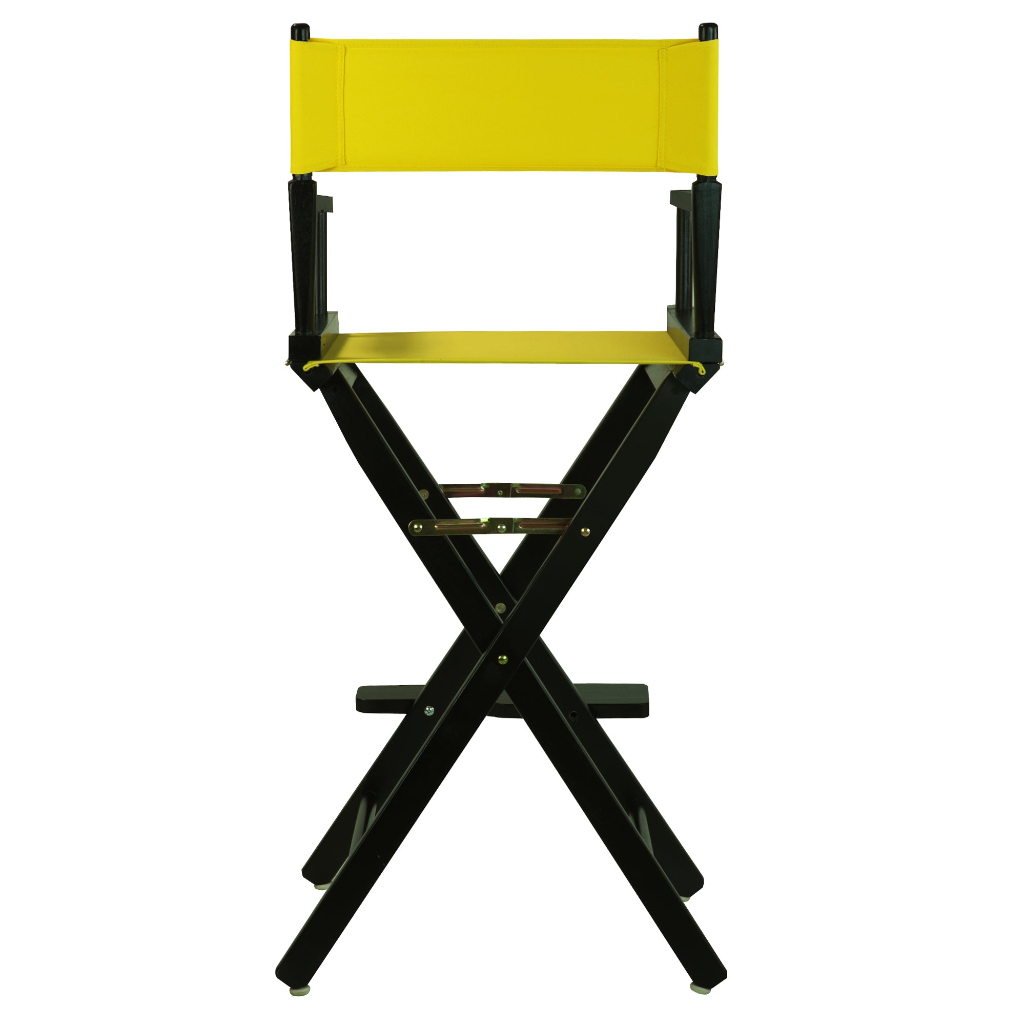 30' Director'S Chair Black Frame-Yellow Canvas