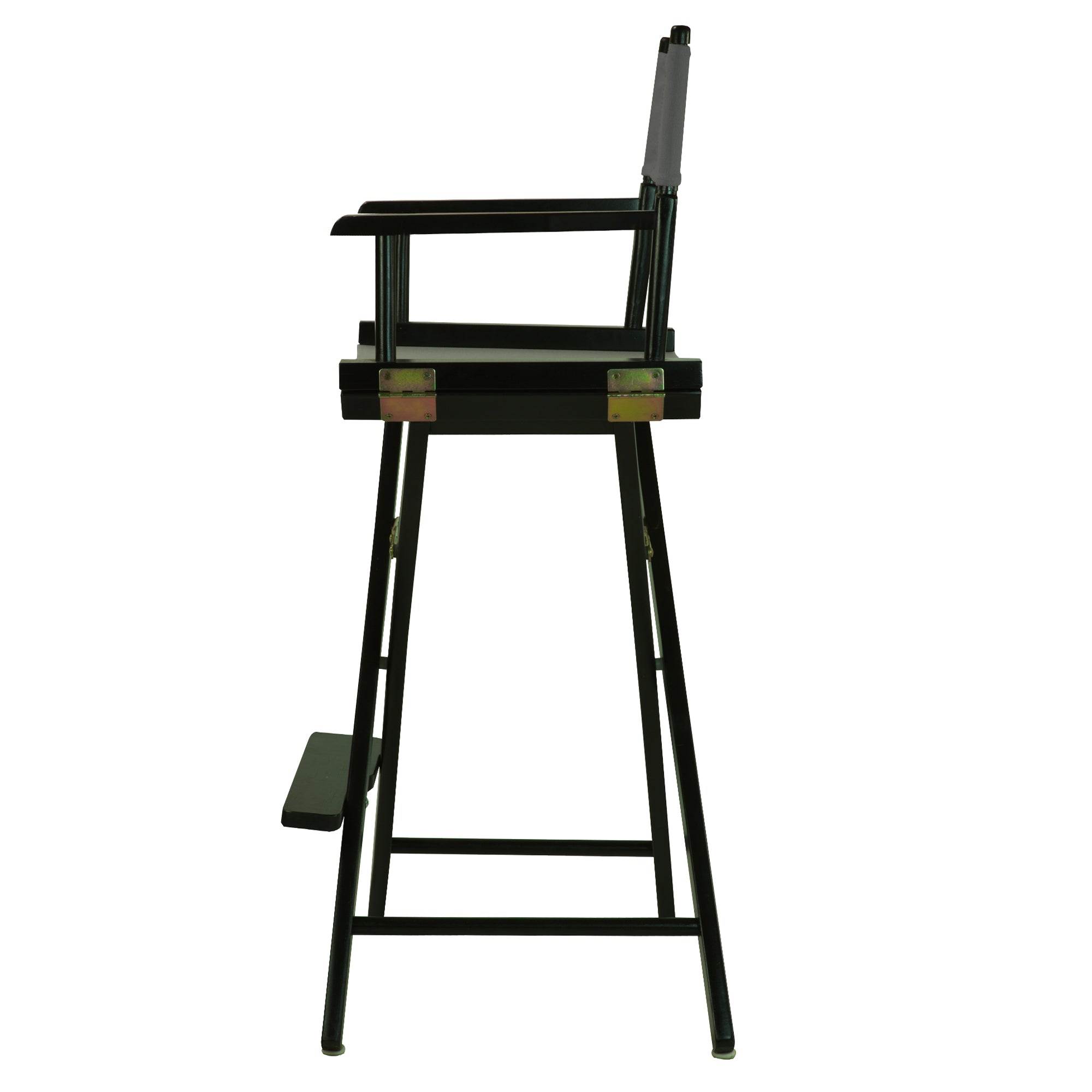 30' Director'S Chair Black Frame-Gray Canvas
