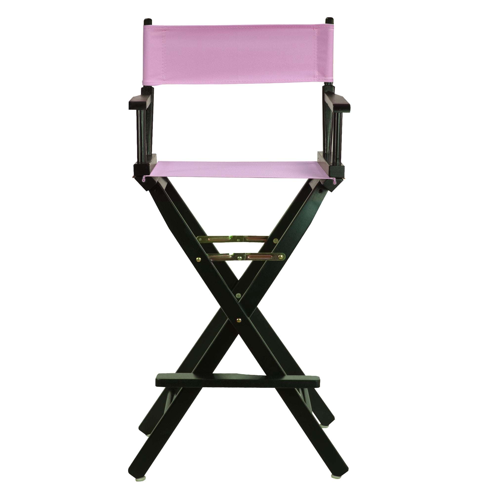 30' Director'S Chair Black Frame-Pink Canvas