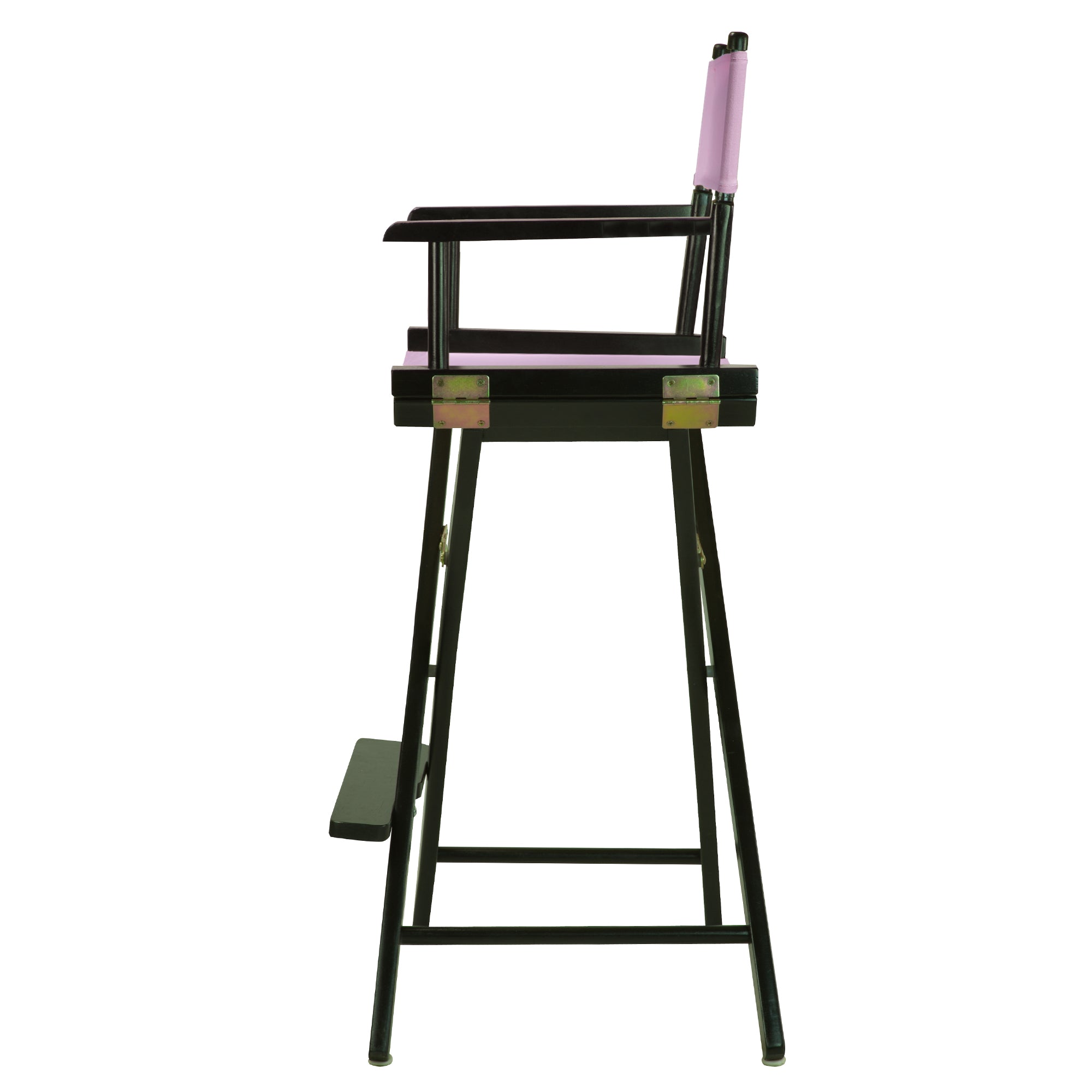 30' Director'S Chair Black Frame-Pink Canvas