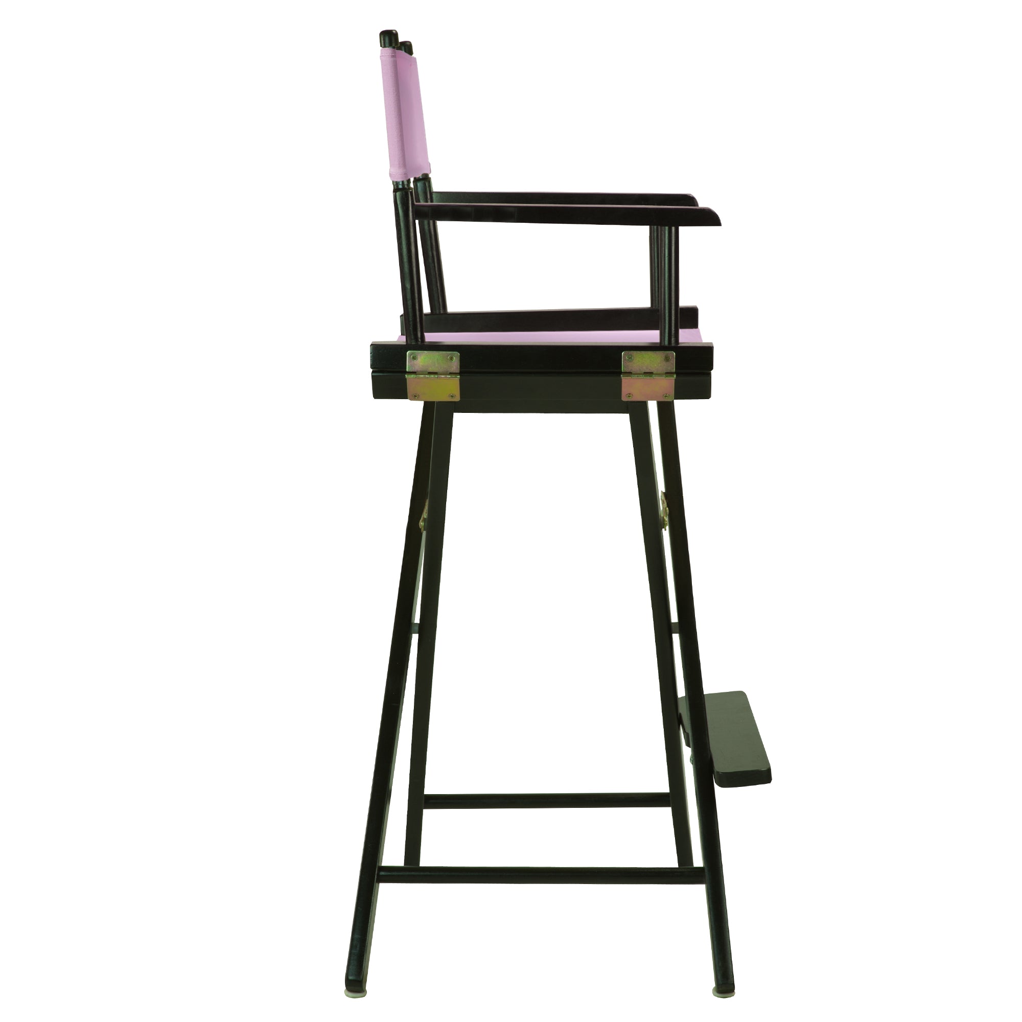 30' Director'S Chair Black Frame-Pink Canvas