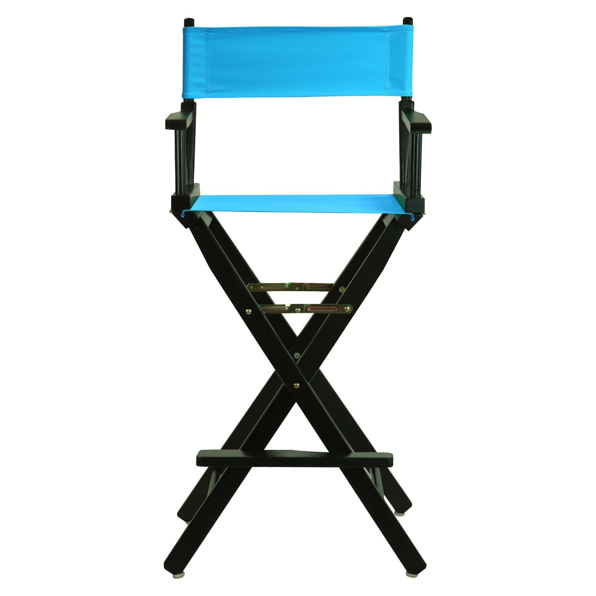 30' Director'S Chair Black Frame-Turquoise Canvas