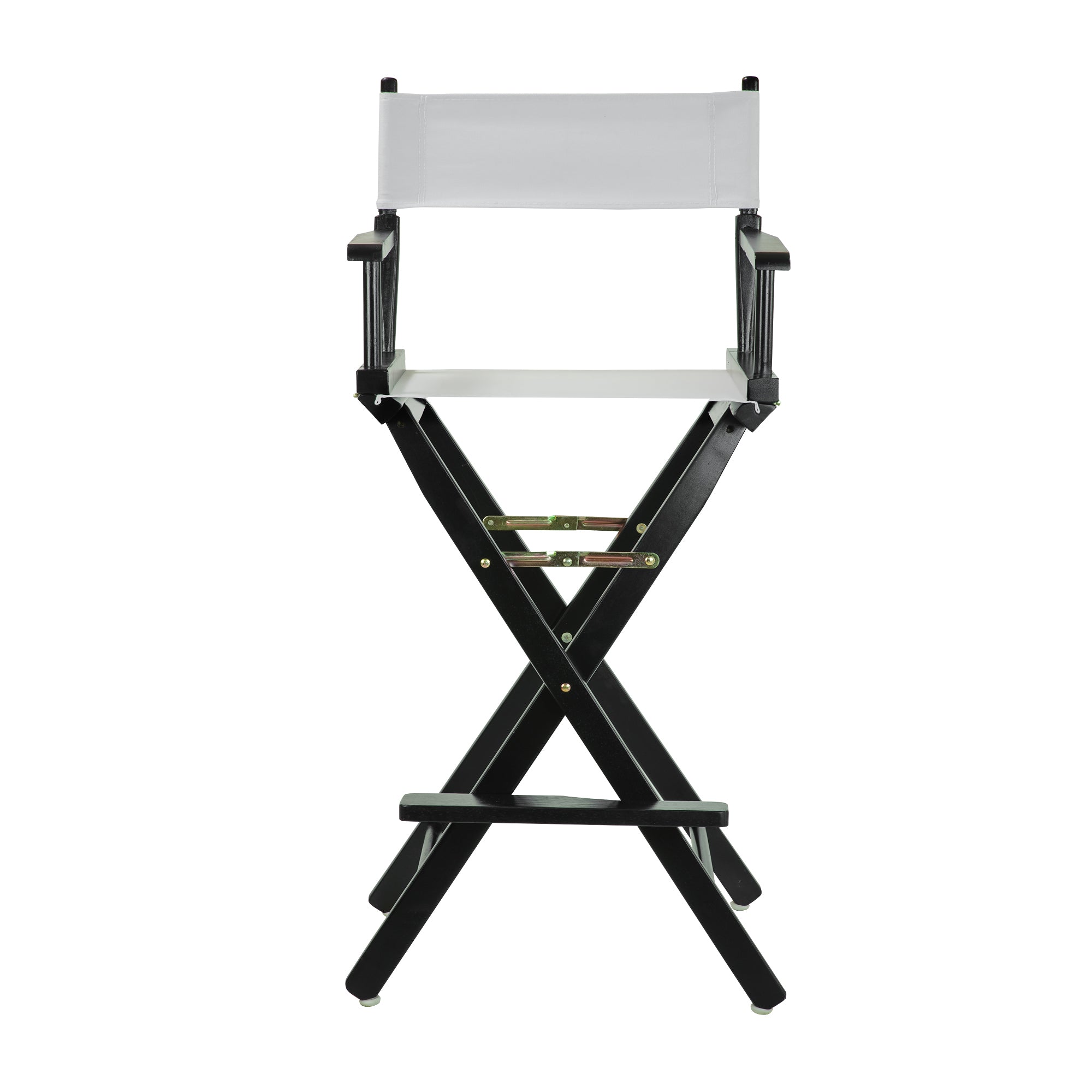 30' Director'S Chair Black Frame-White Canvas