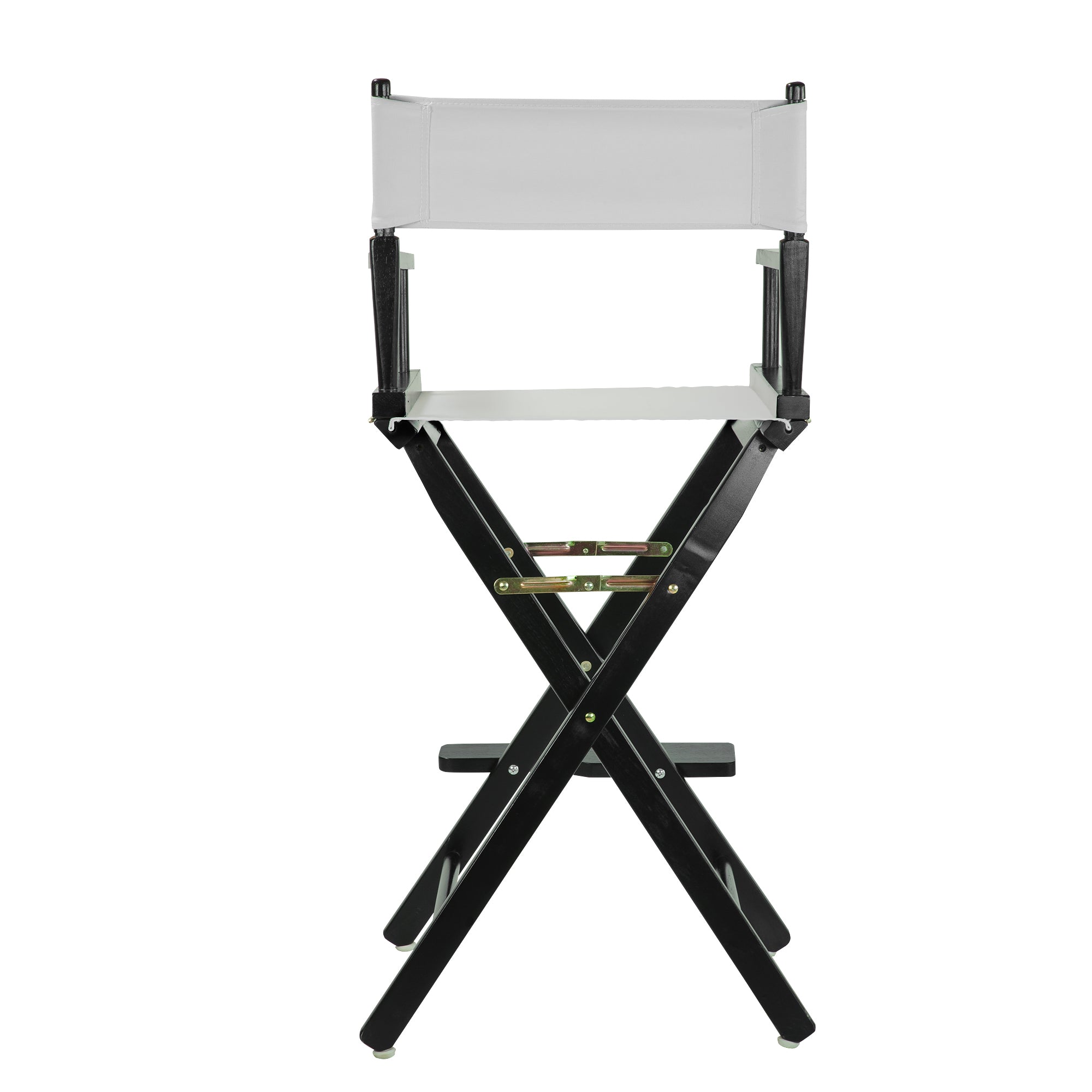 30' Director'S Chair Black Frame-White Canvas