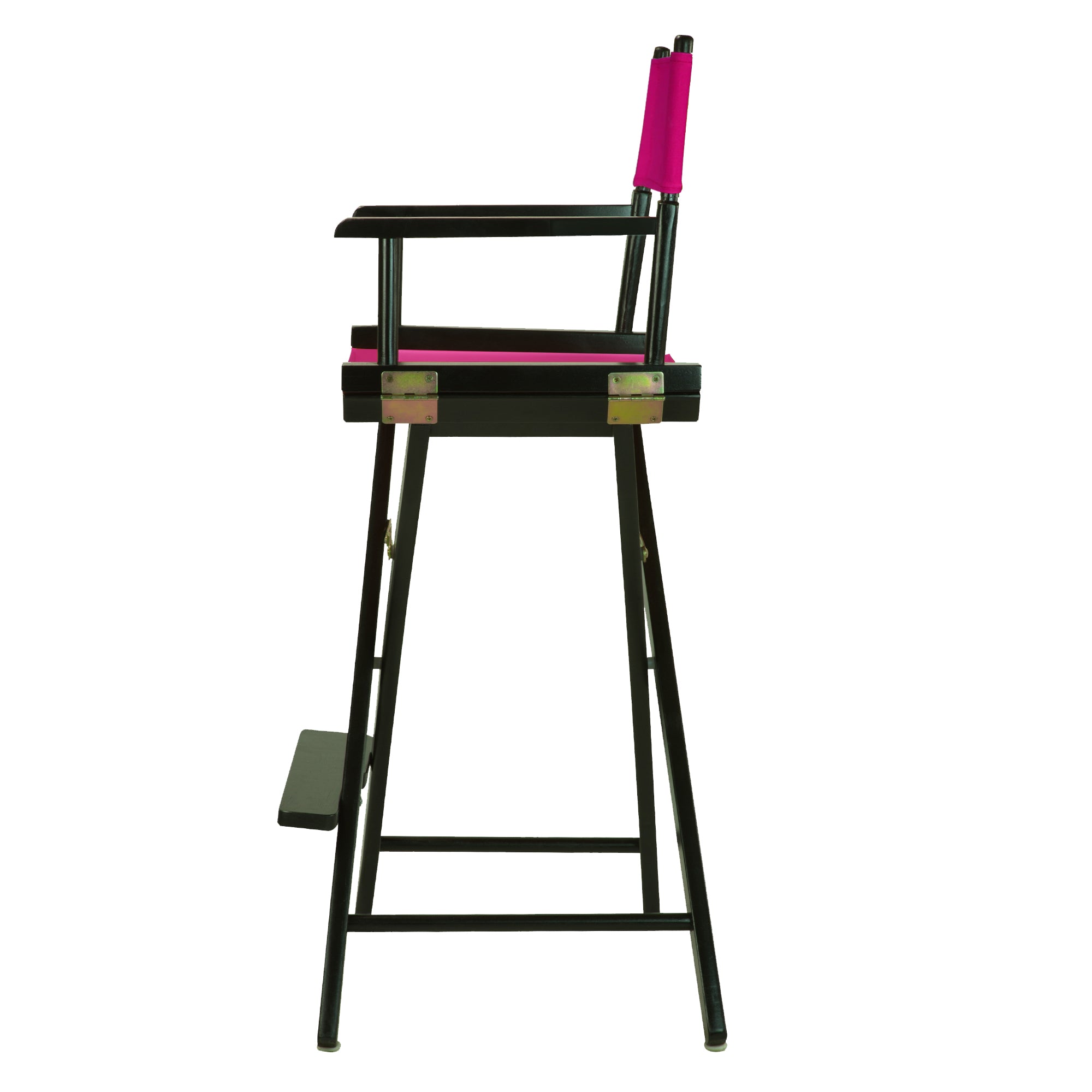 30' Director'S Chair Black Frame-Magenta Canvas