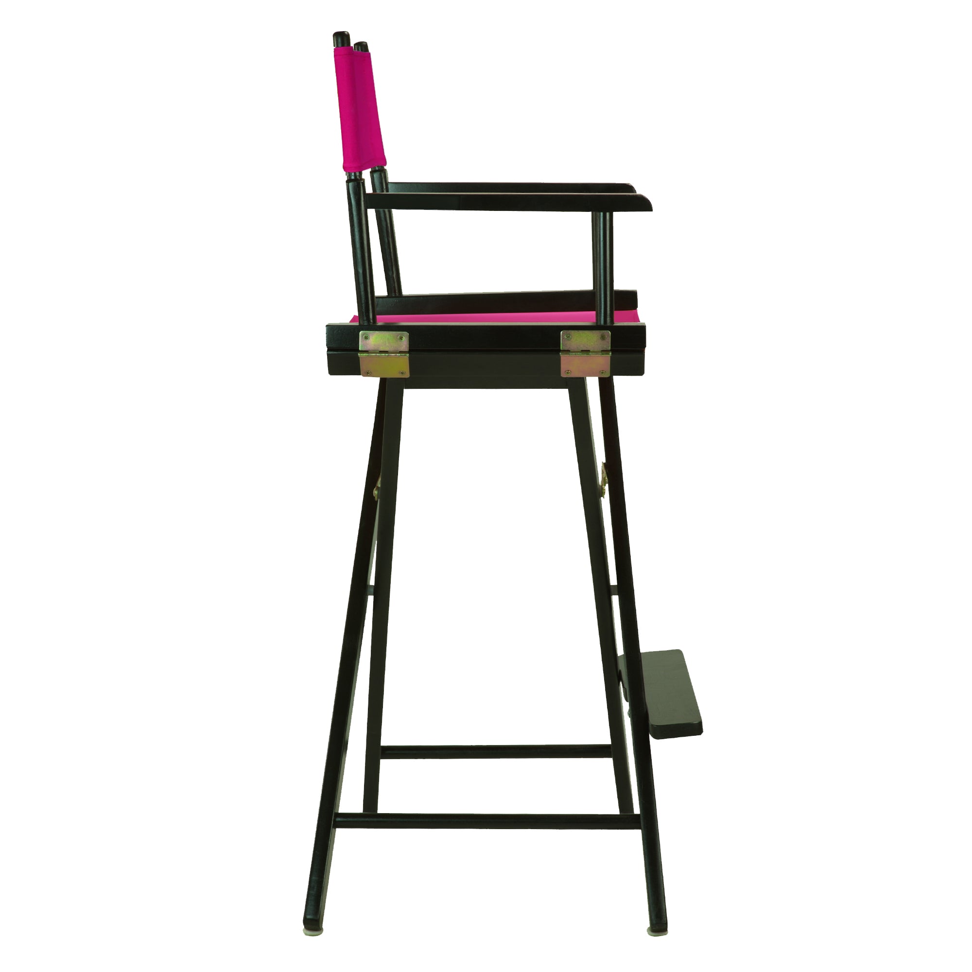 30' Director'S Chair Black Frame-Magenta Canvas