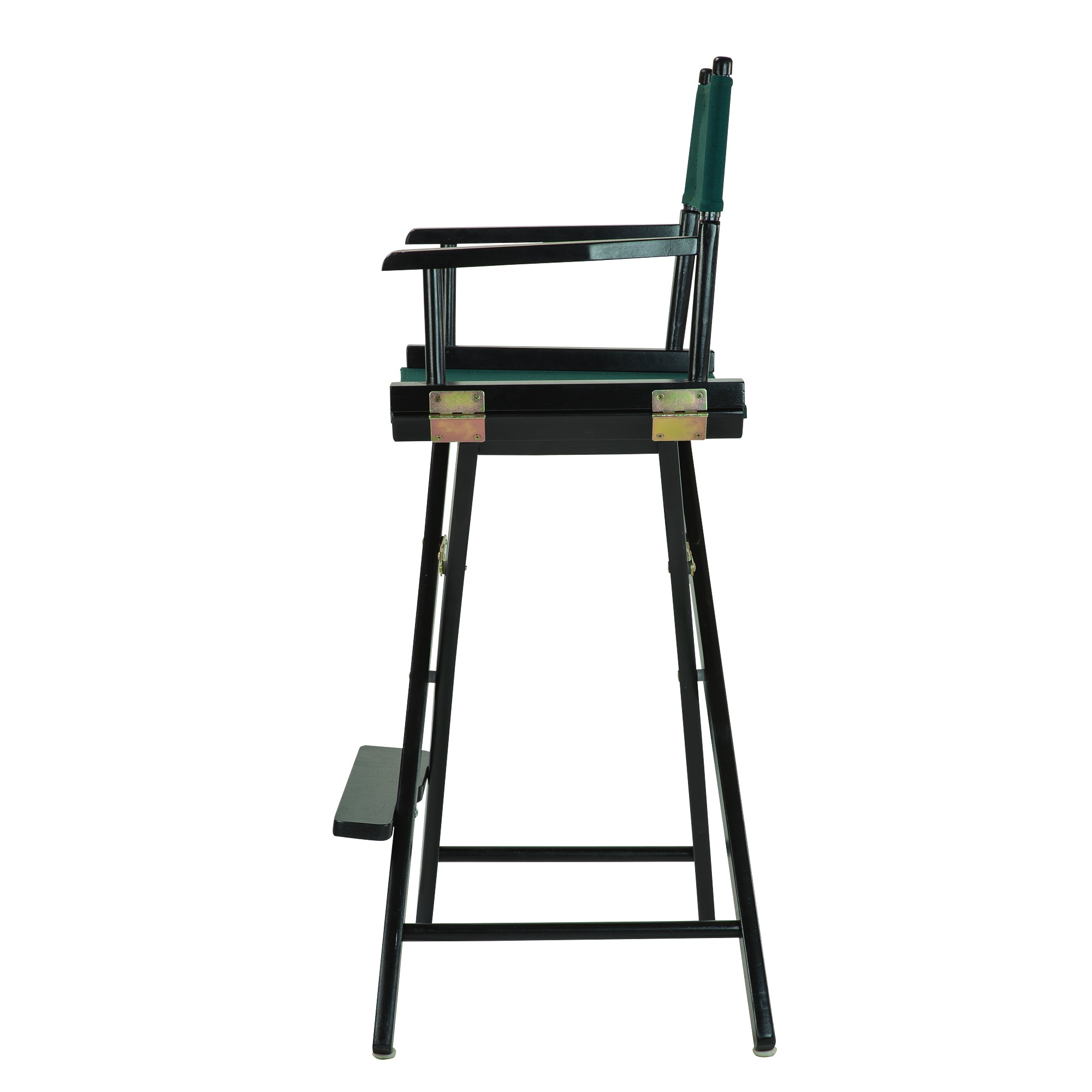 30' Director'S Chair Black Frame-Hunter Green Canvas