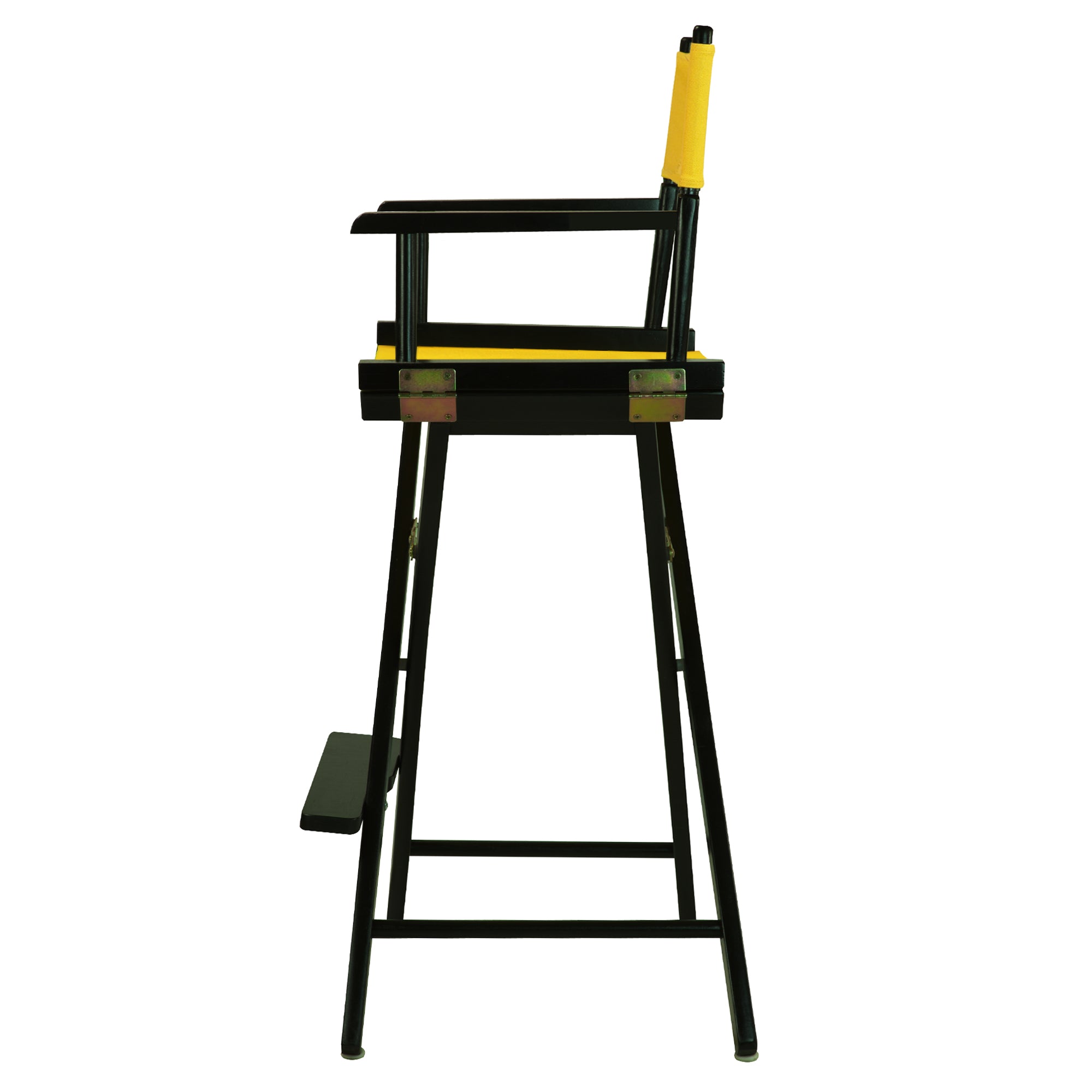 30' Director'S Chair Black Frame-Gold Canvas