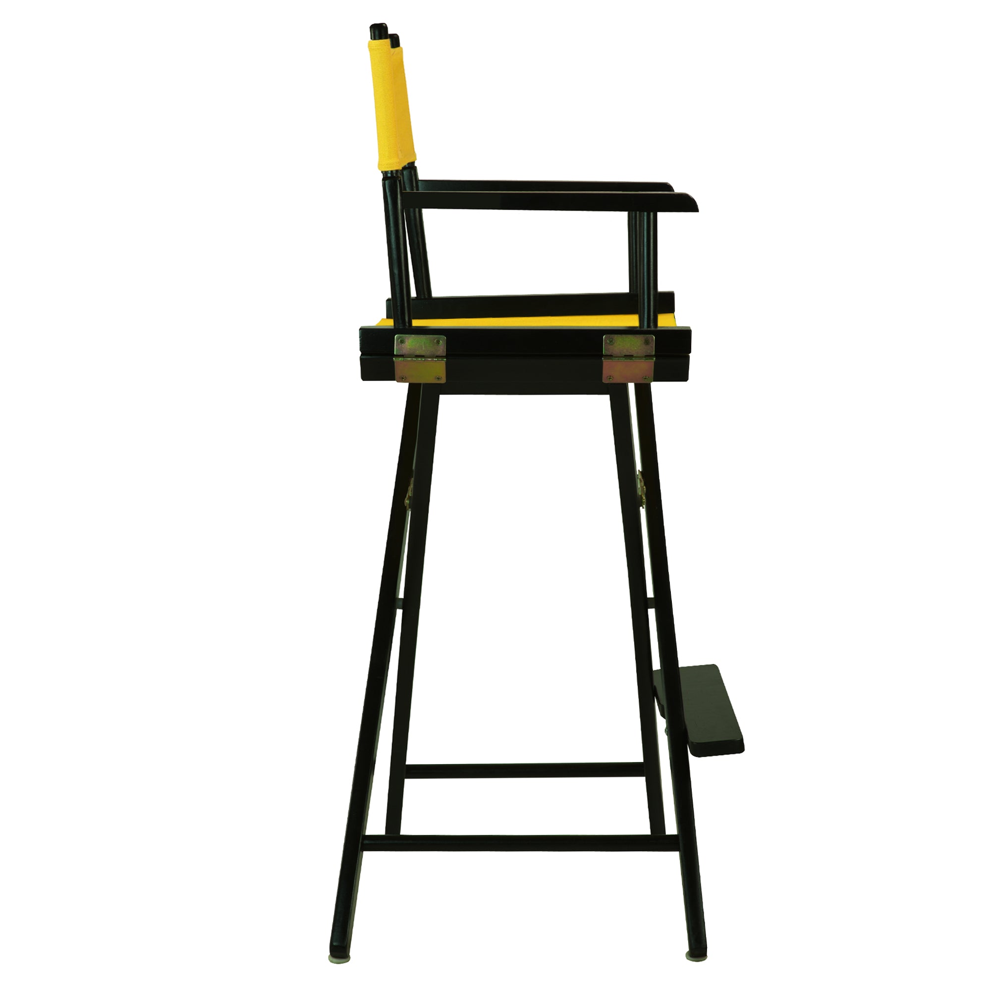 30' Director'S Chair Black Frame-Gold Canvas