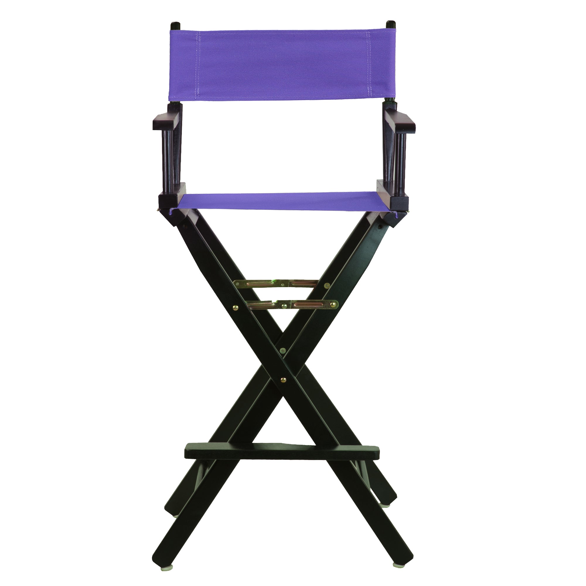 30' Director'S Chair Black Frame-Purple Canvas