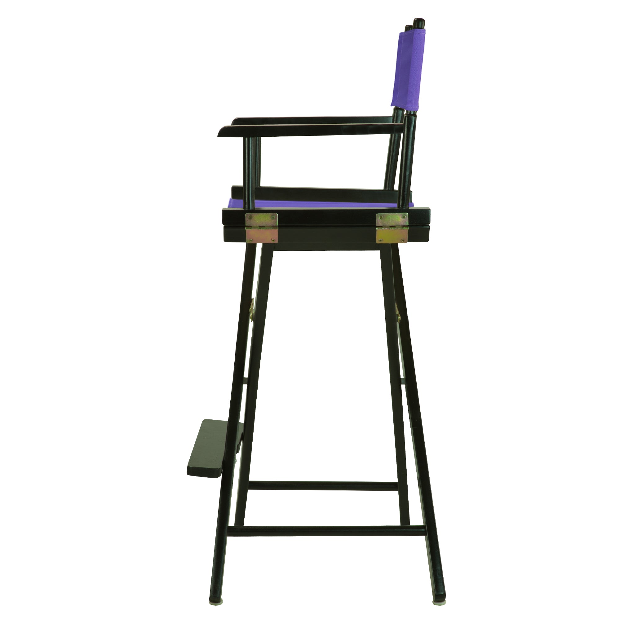 30' Director'S Chair Black Frame-Purple Canvas