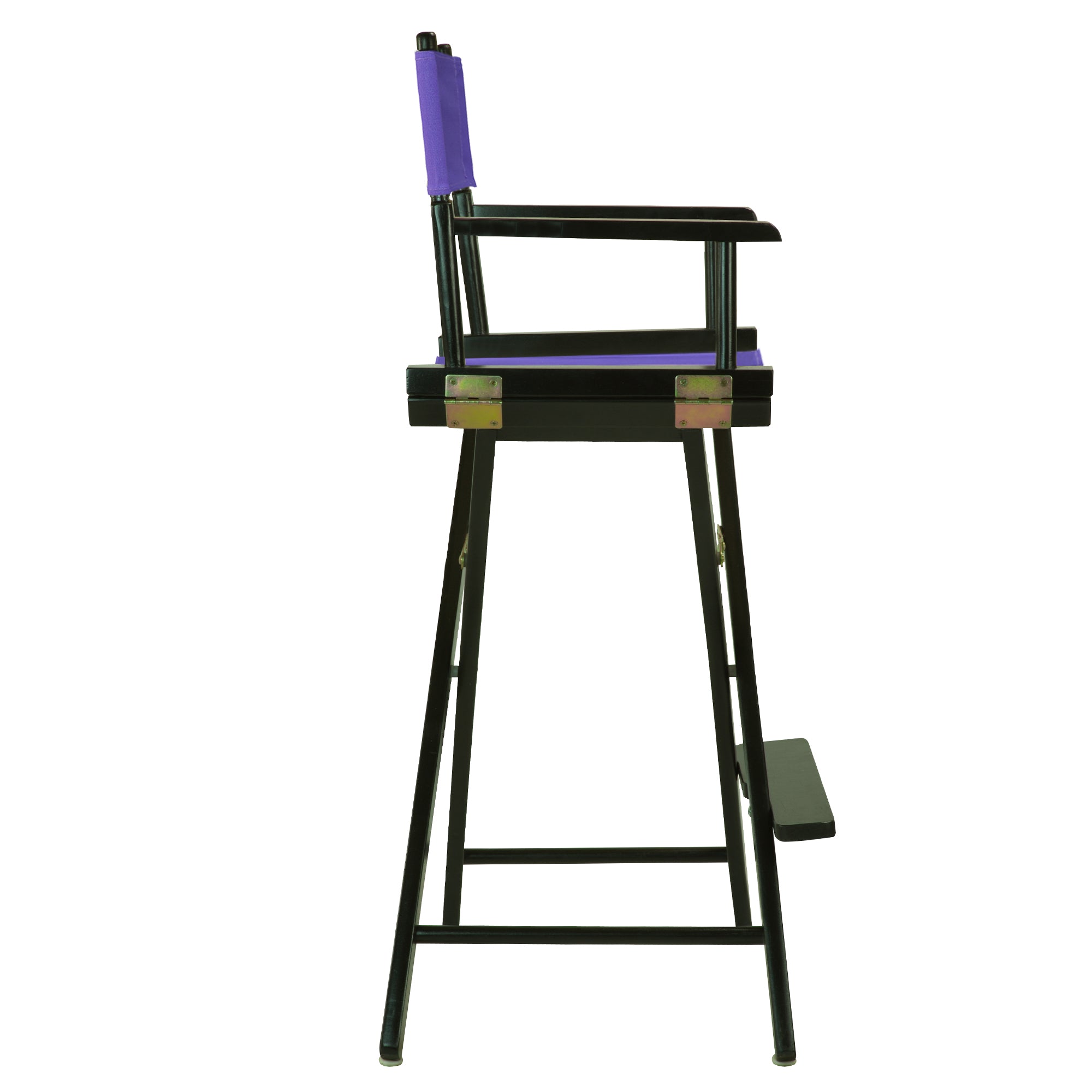 30' Director'S Chair Black Frame-Purple Canvas