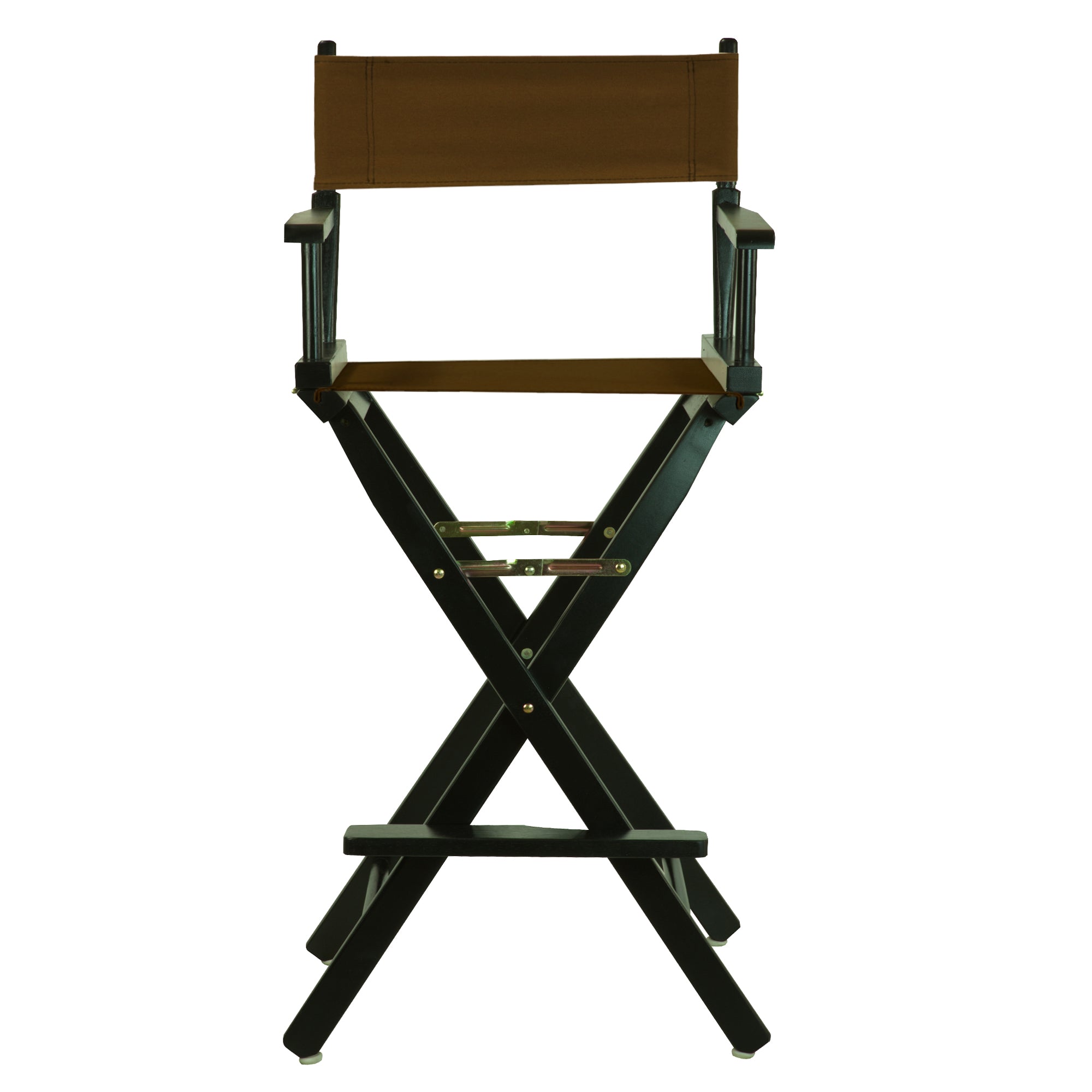 30' Director'S Chair Black Frame-Brown Canvas