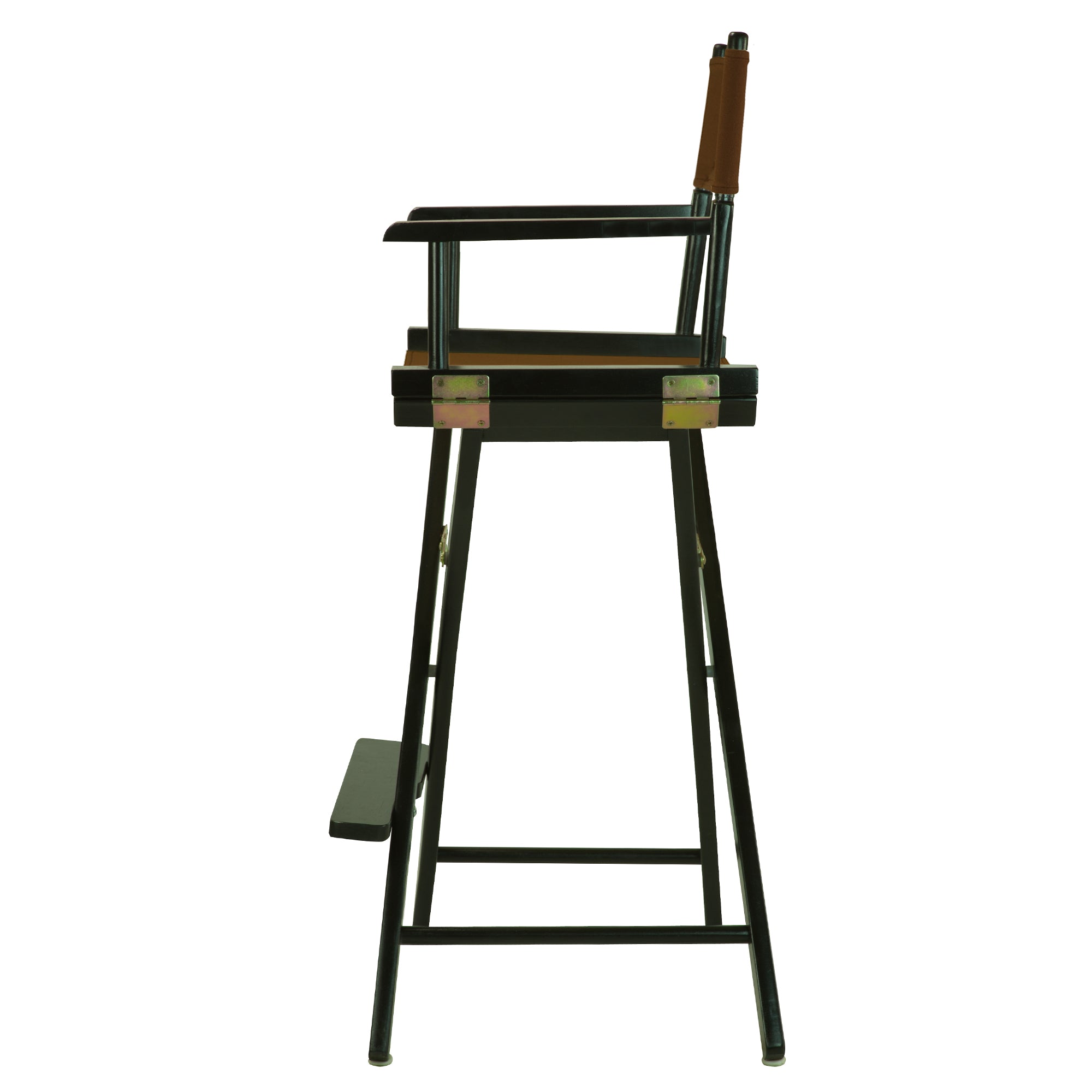 30' Director'S Chair Black Frame-Brown Canvas