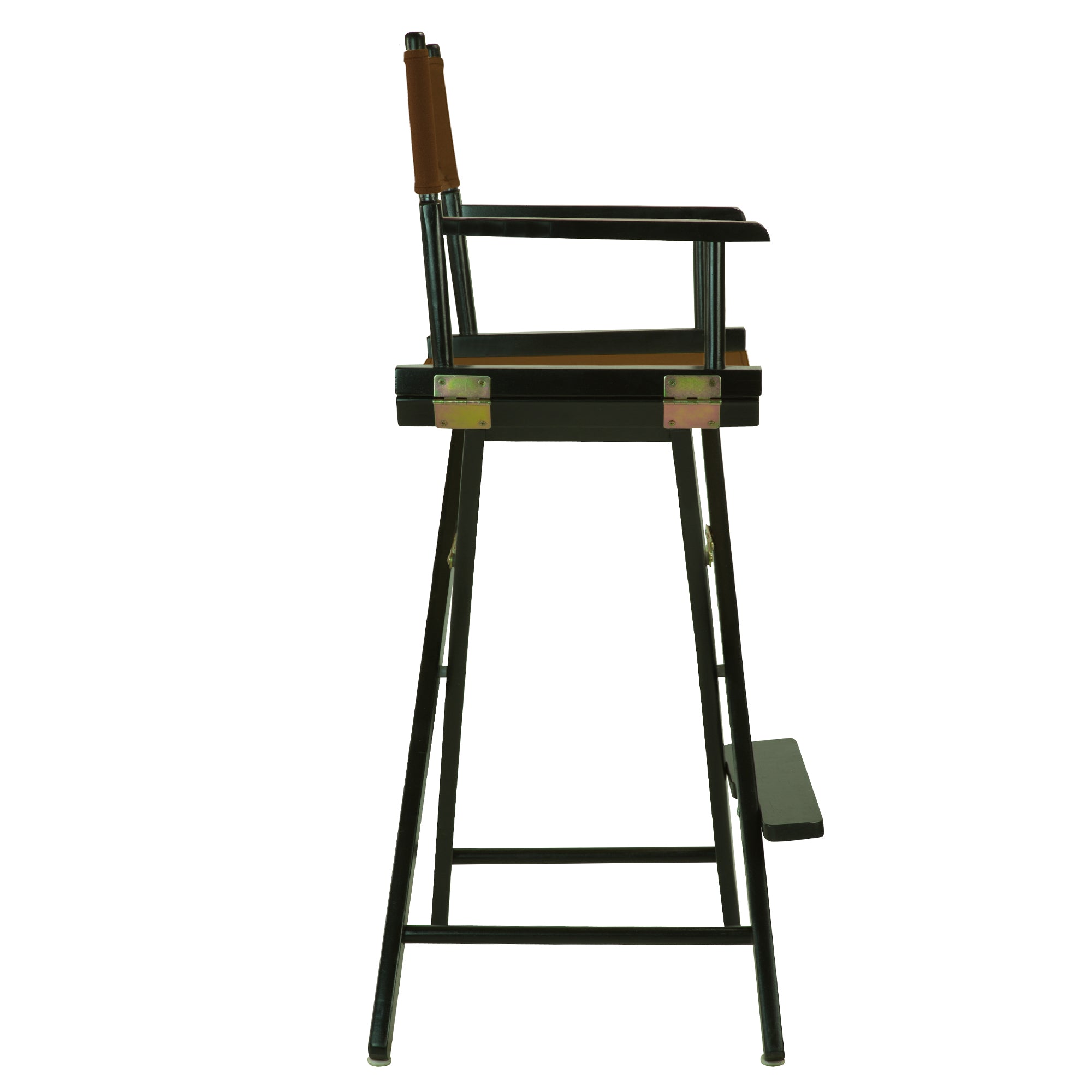 30' Director'S Chair Black Frame-Brown Canvas