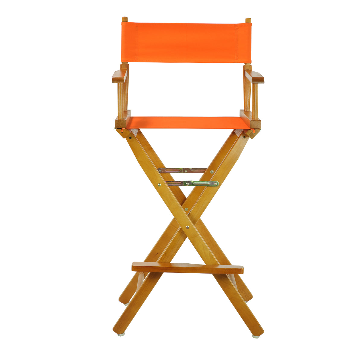 30' Director'S Chair Honey Oak Frame- Tangerine Canvas