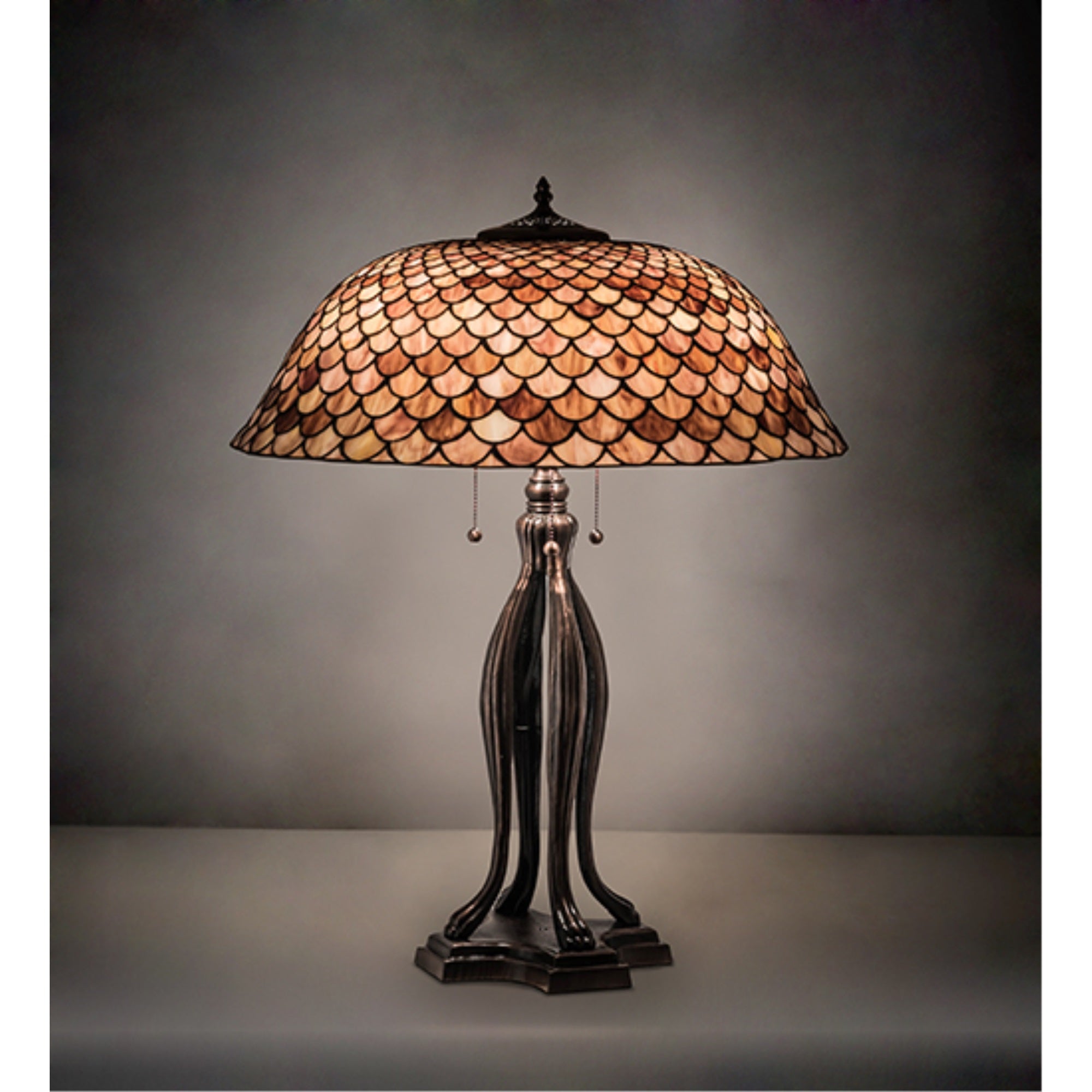 30' High Fishscale Table Lamp