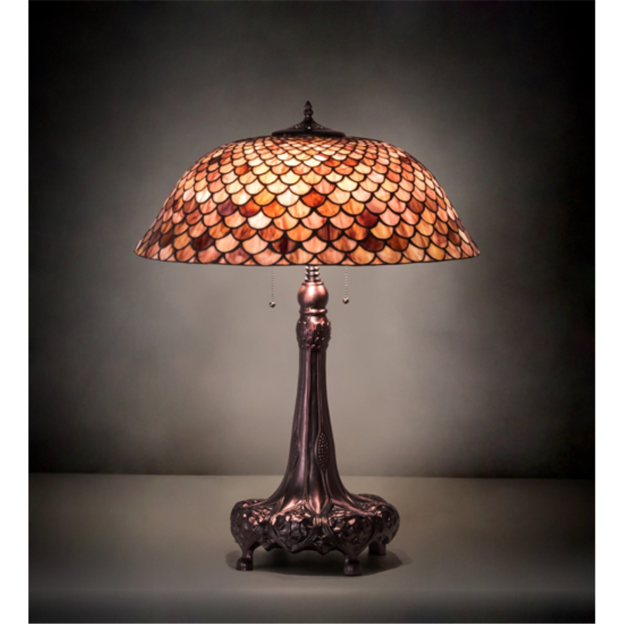 31' High Fishscale Table Lamp