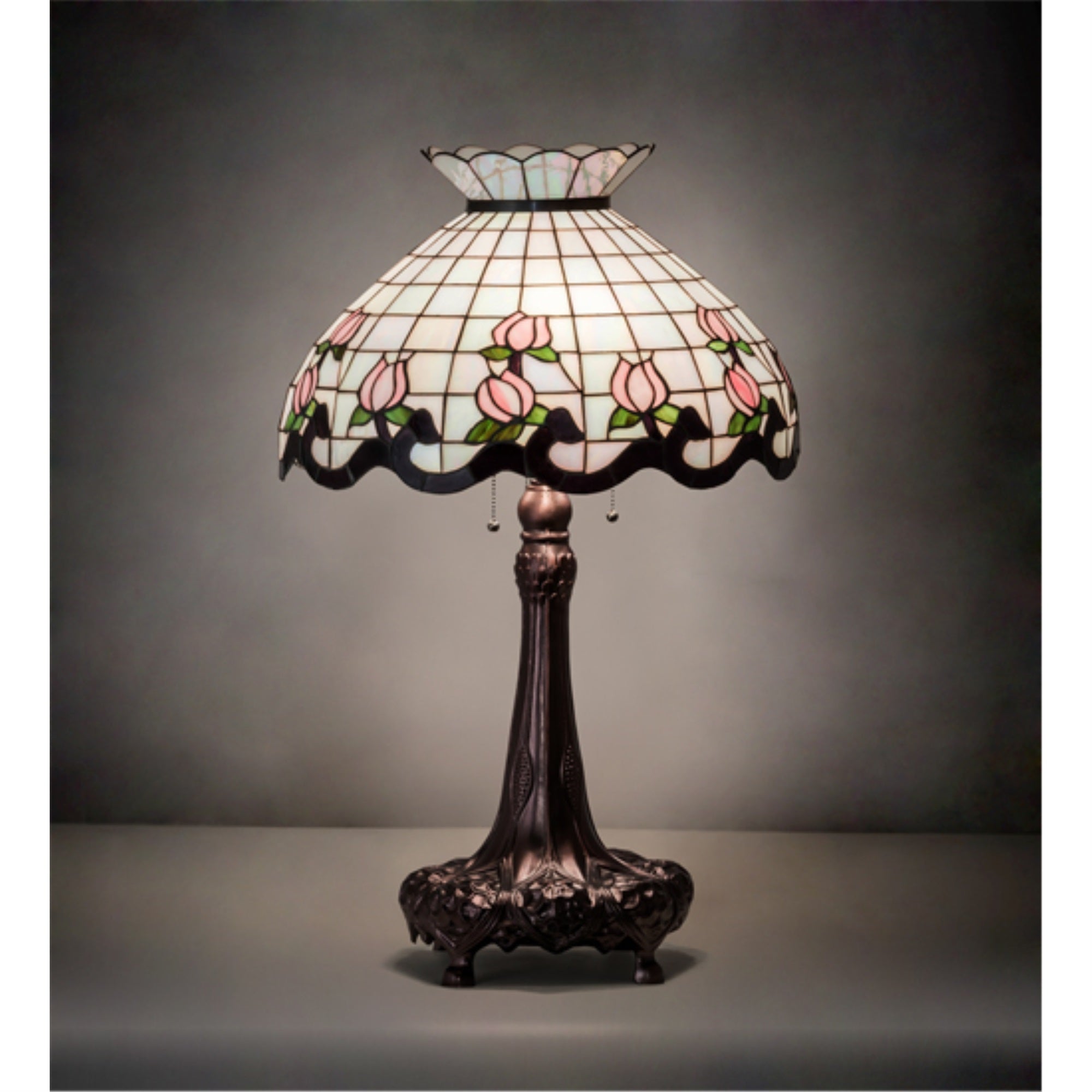 33' High Roseborder Table Lamp