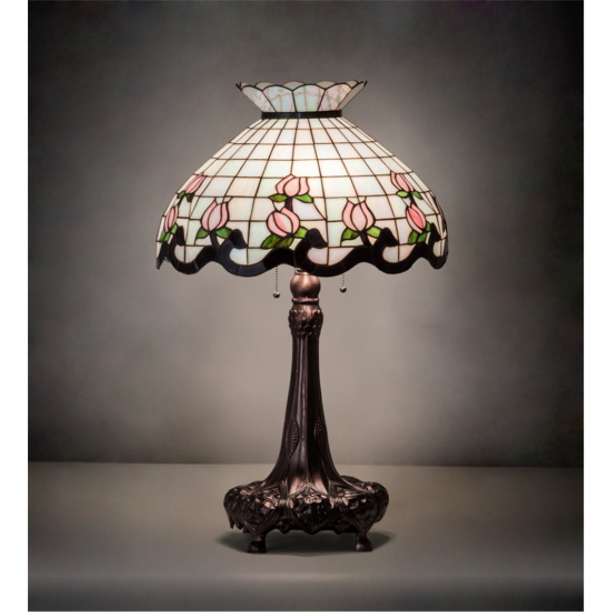 33' High Roseborder Table Lamp
