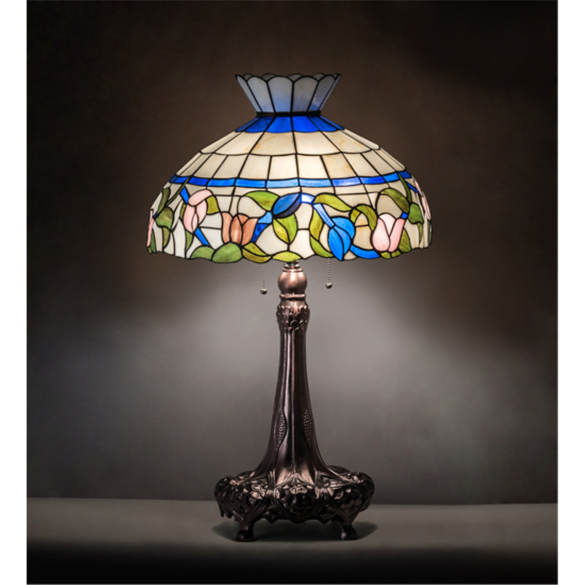 33' High Rose Vine Table Lamp