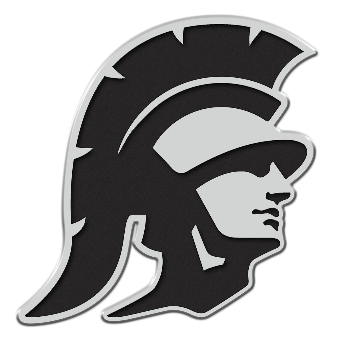 Southern California Trojans 3D Chromed Metal Emblem - Sc Trojan Logo