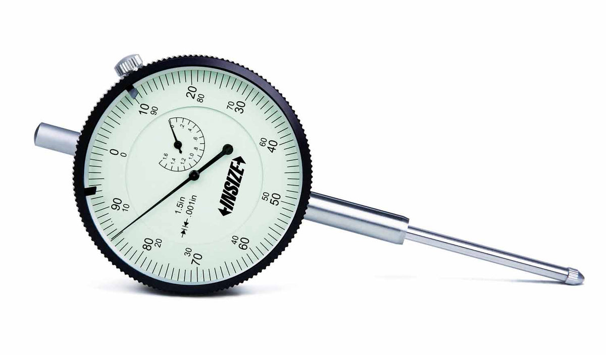 2312-15 Large Dial Face Dial Indicator, 1.5, Lug Back