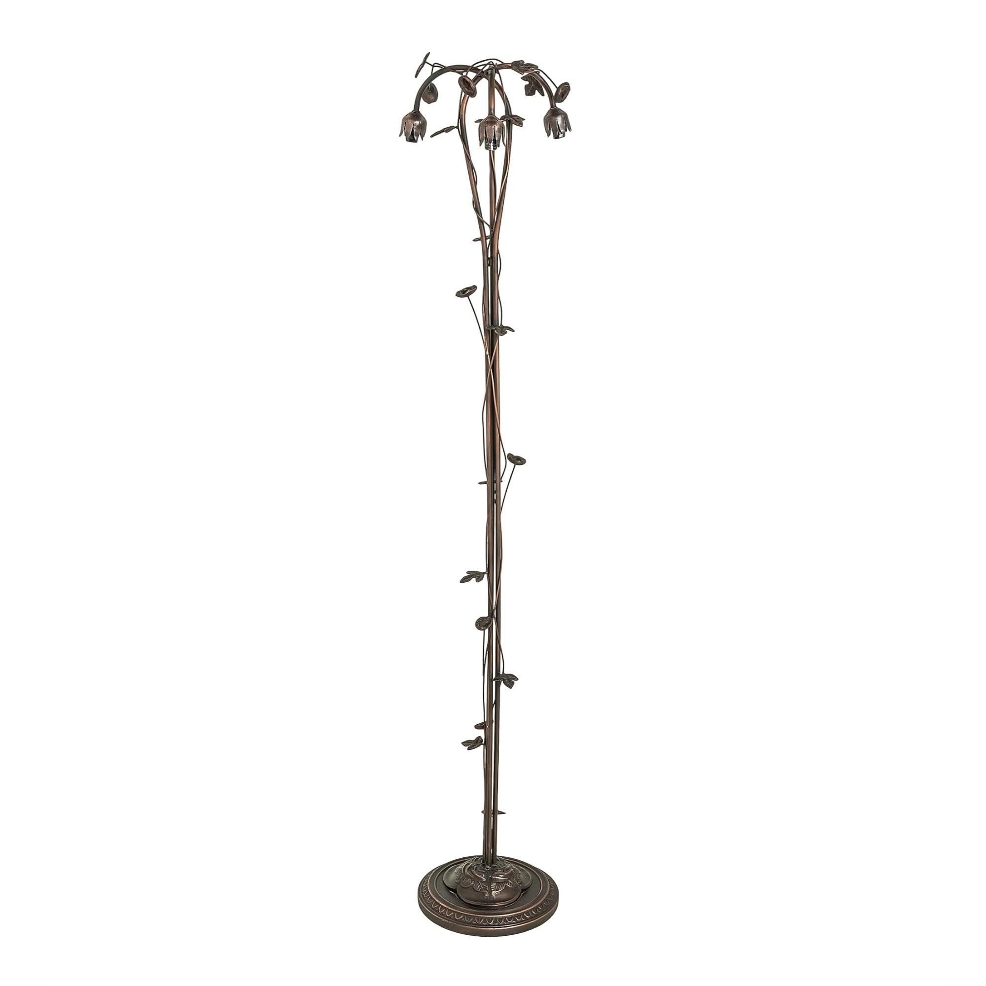 58' High Pond Lily 3 Light Floor Base