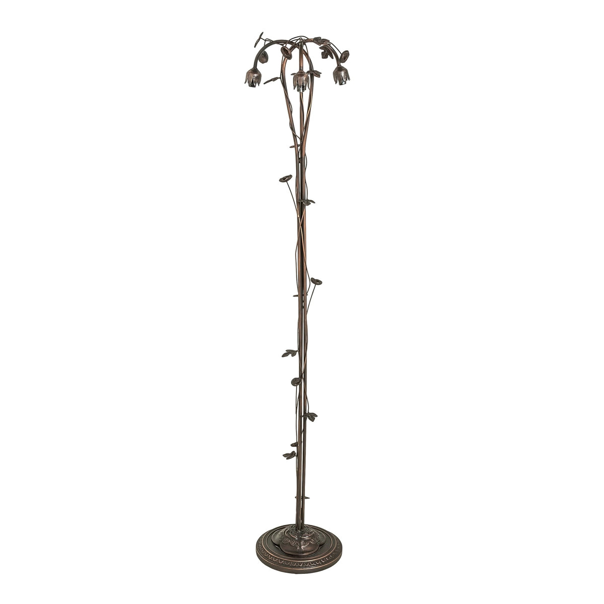 58' High Pond Lily 3 Light Floor Base