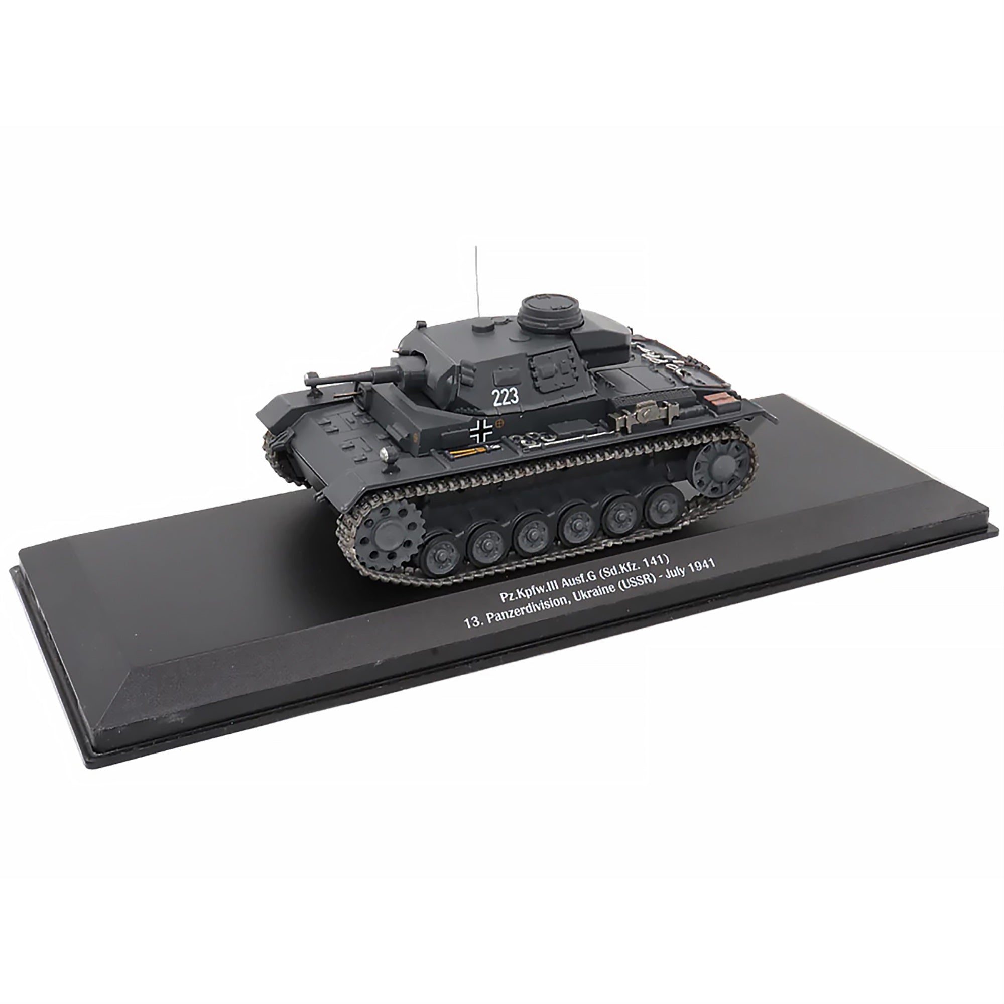 Pz.Kpfw.Iii Ausf.G (Sd.Kfz. 141) Tank #223 'Germany 13. Panzerdivision Ukraine (Ussr) July 1941' 1/43 Diecast Model By Afvs Of Wwii