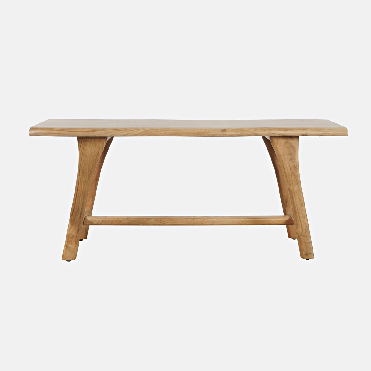 Sedona 54' Live Edge Rustic Solid Wood Counter Height Trestle Bench