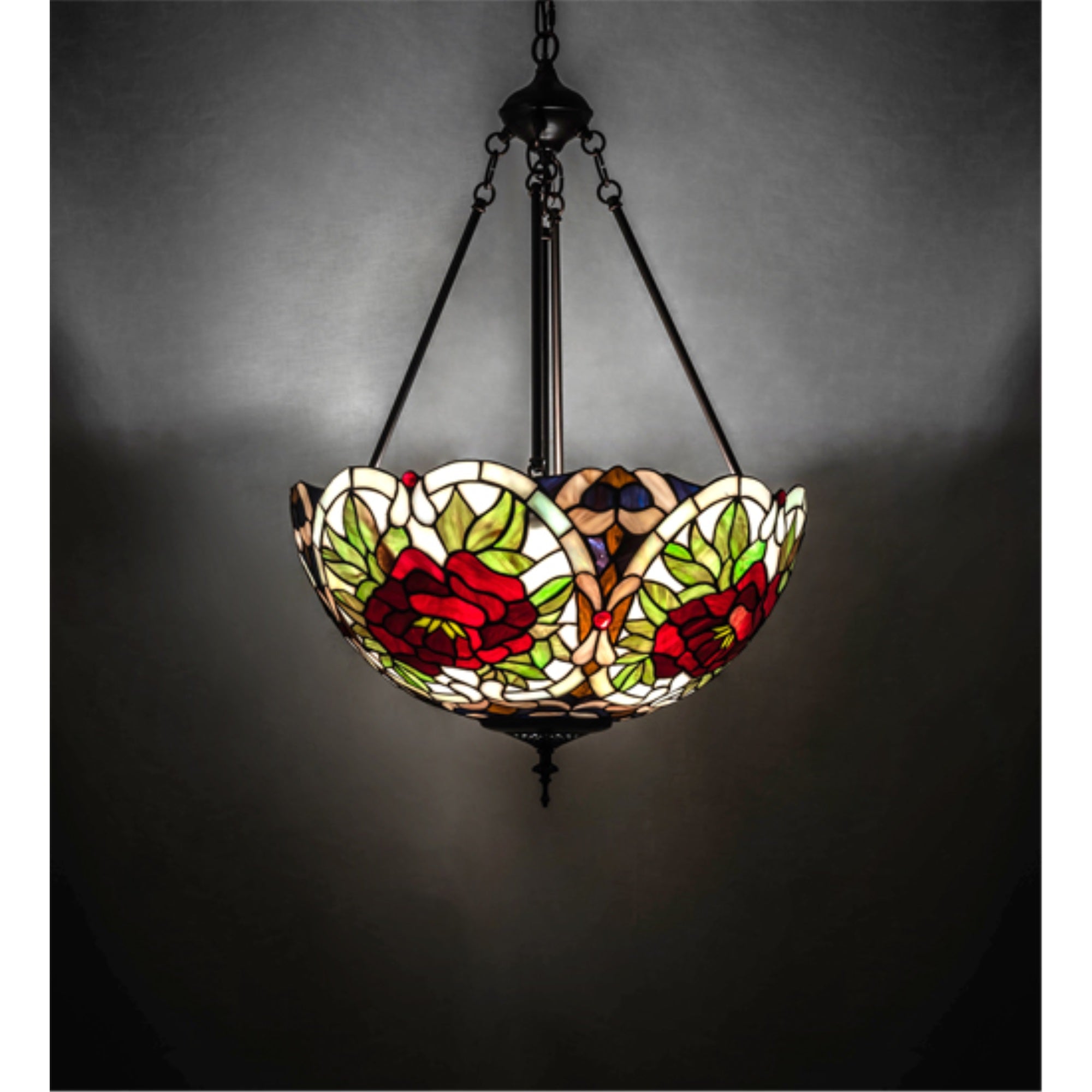 20' Wide Renaissance Rose Inverted Pendant