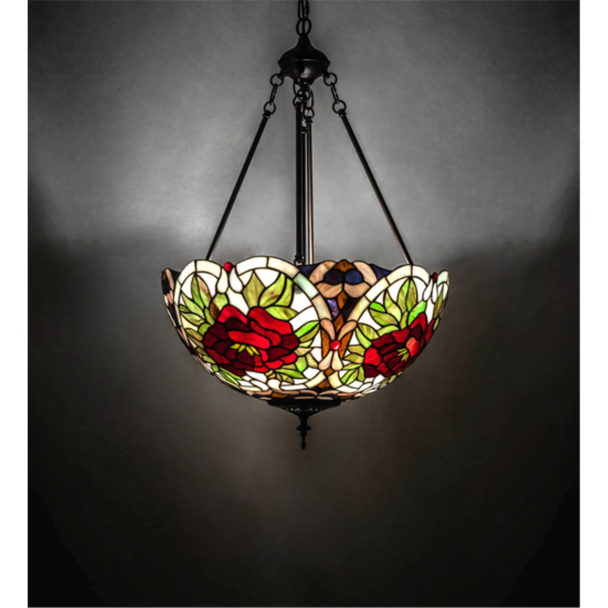 20' Wide Renaissance Rose Inverted Pendant