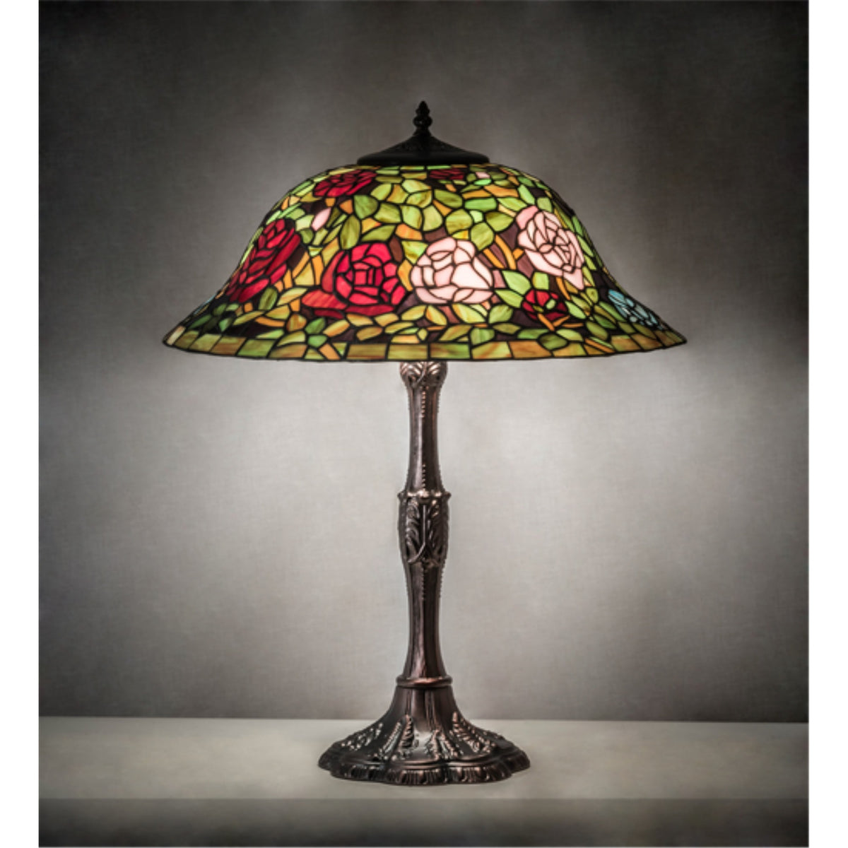 26' High Tiffany Rosebush Table Lamp