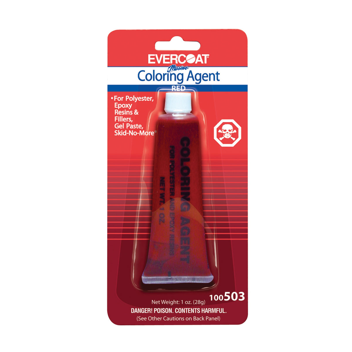 Evercoat 100503 Coloring Agent - 1 Oz, Tropical Red